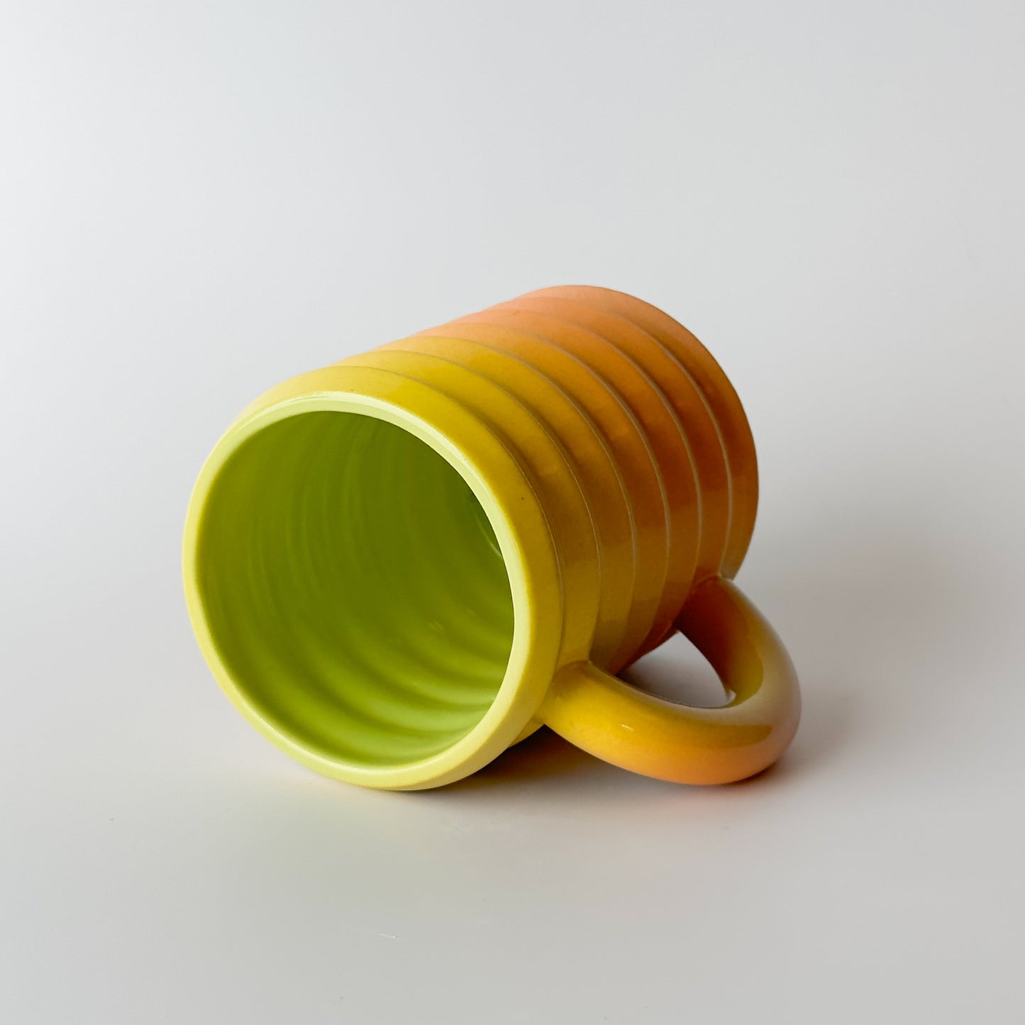Wiggle Mug in Rainbow Stripe