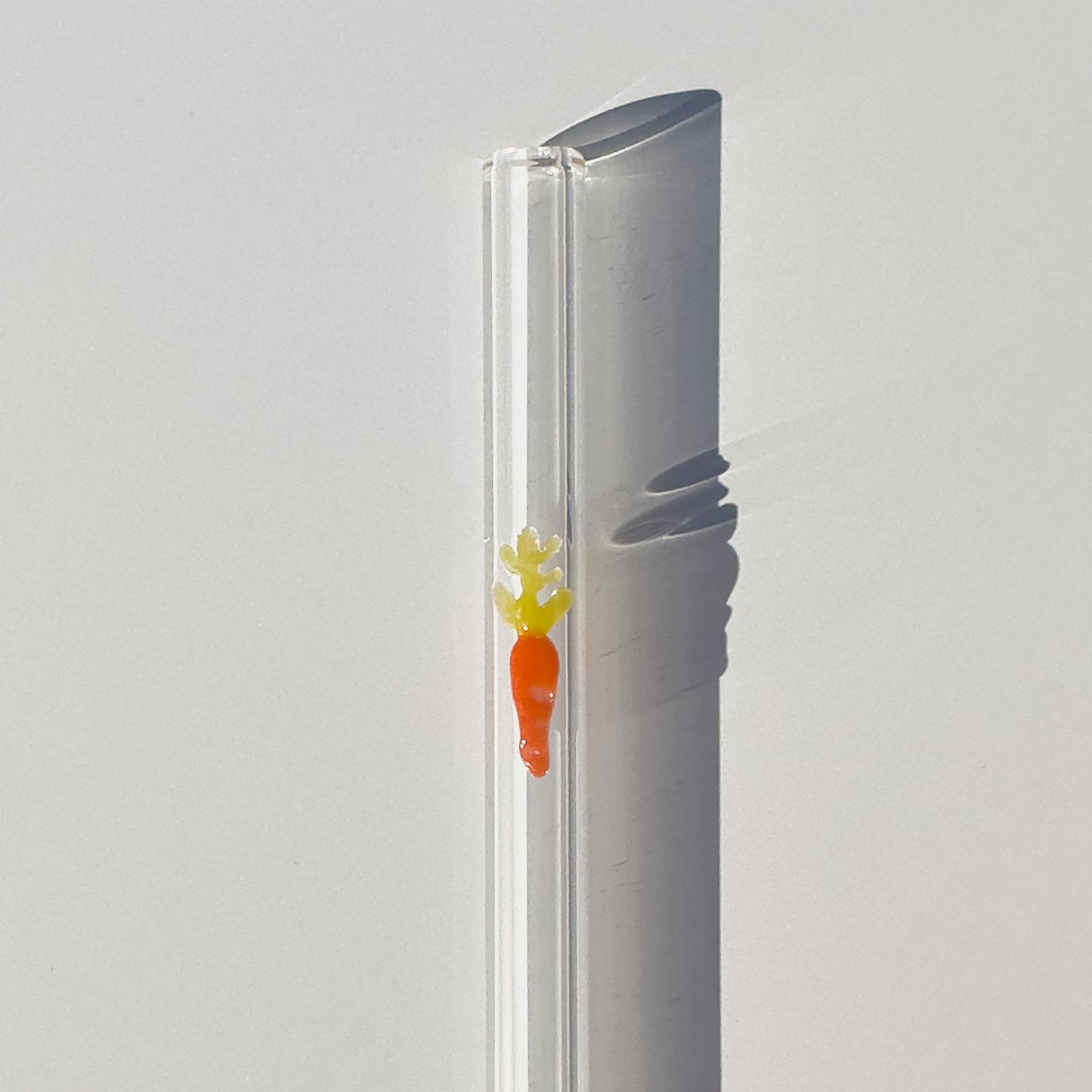 Glass Straw - Tiny Carrot