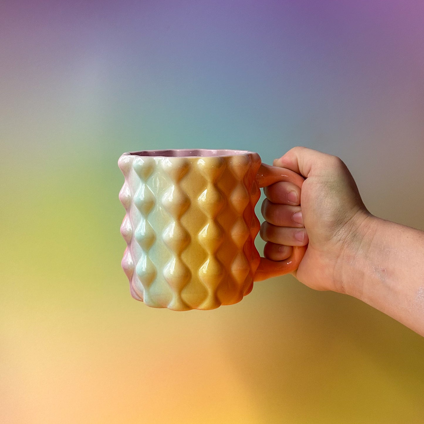 Love Mug in Rainbow