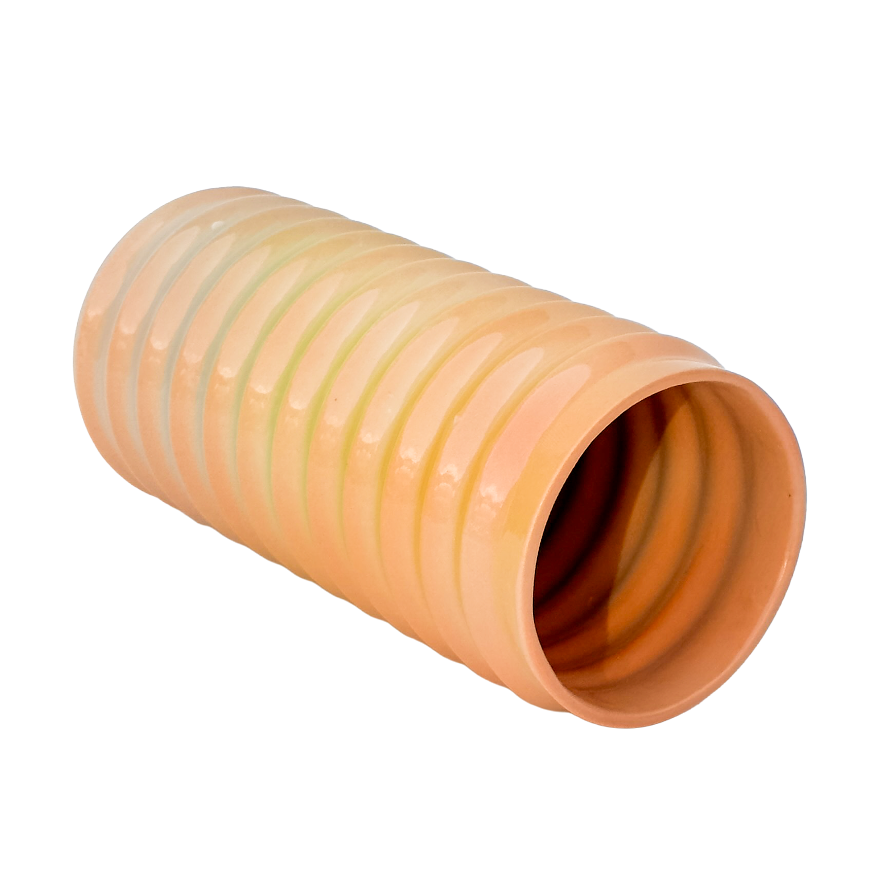 Wiggle Vase in Peachy Rainbow