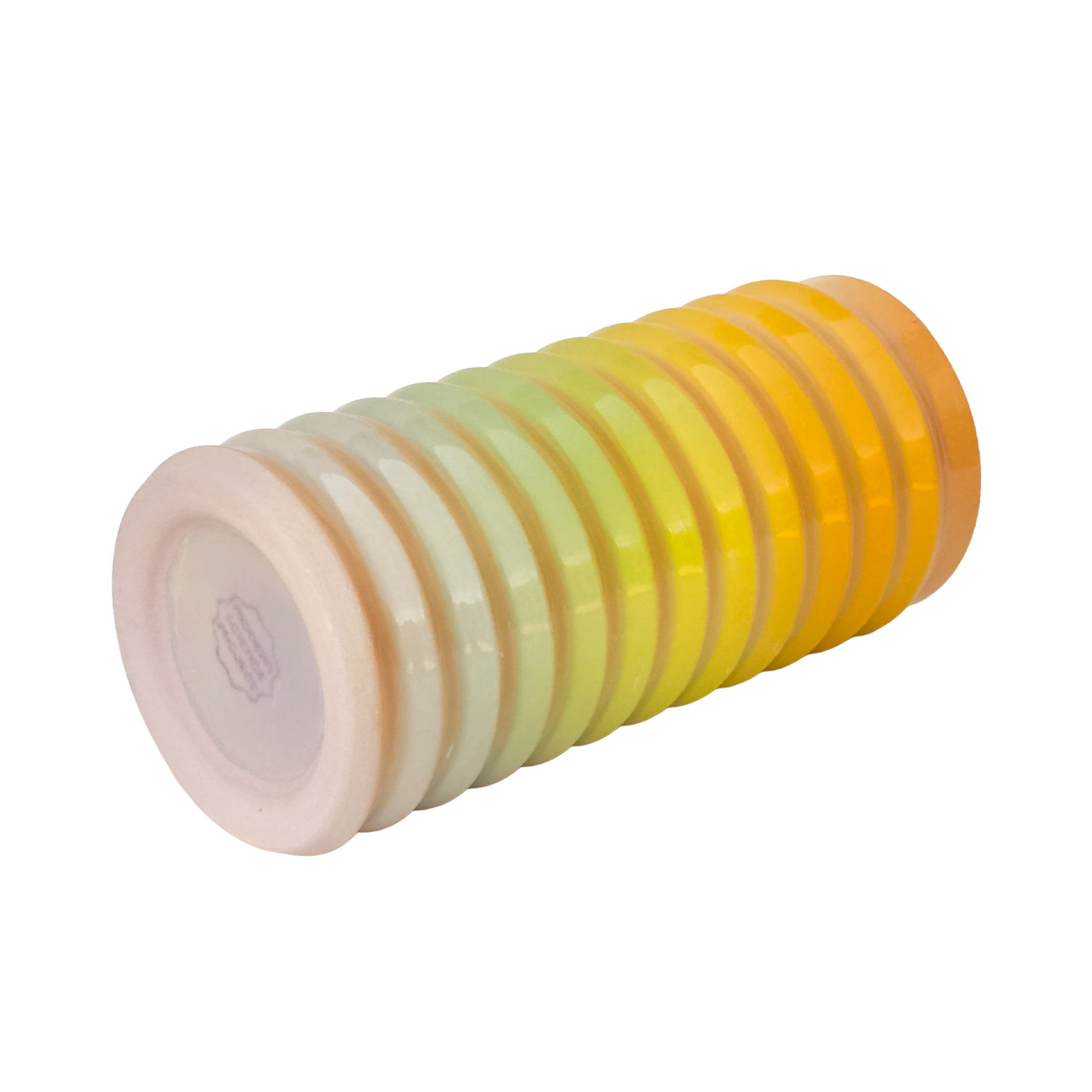 Wiggle Vase in Peachy Rainbow