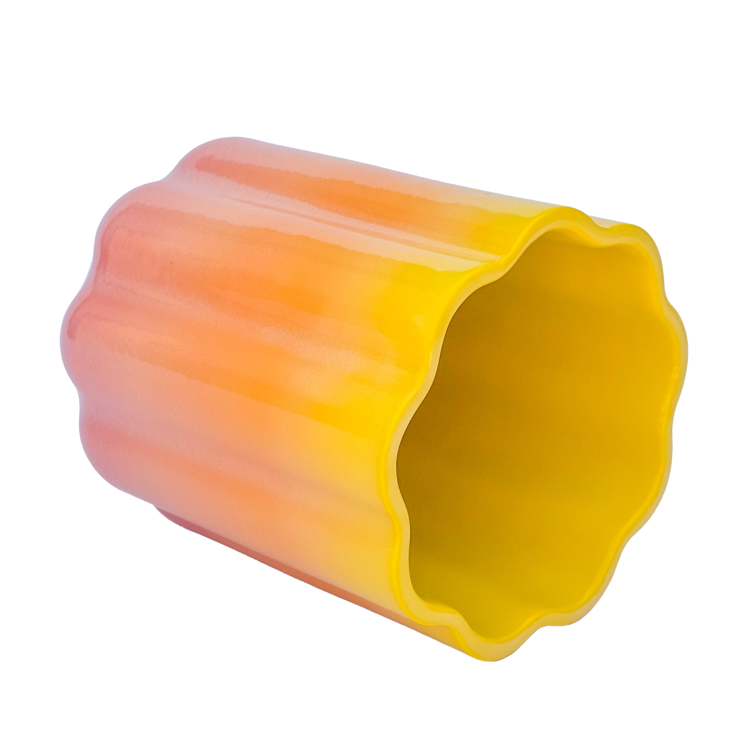 XL Pedestal Vase In Pink Lemonade