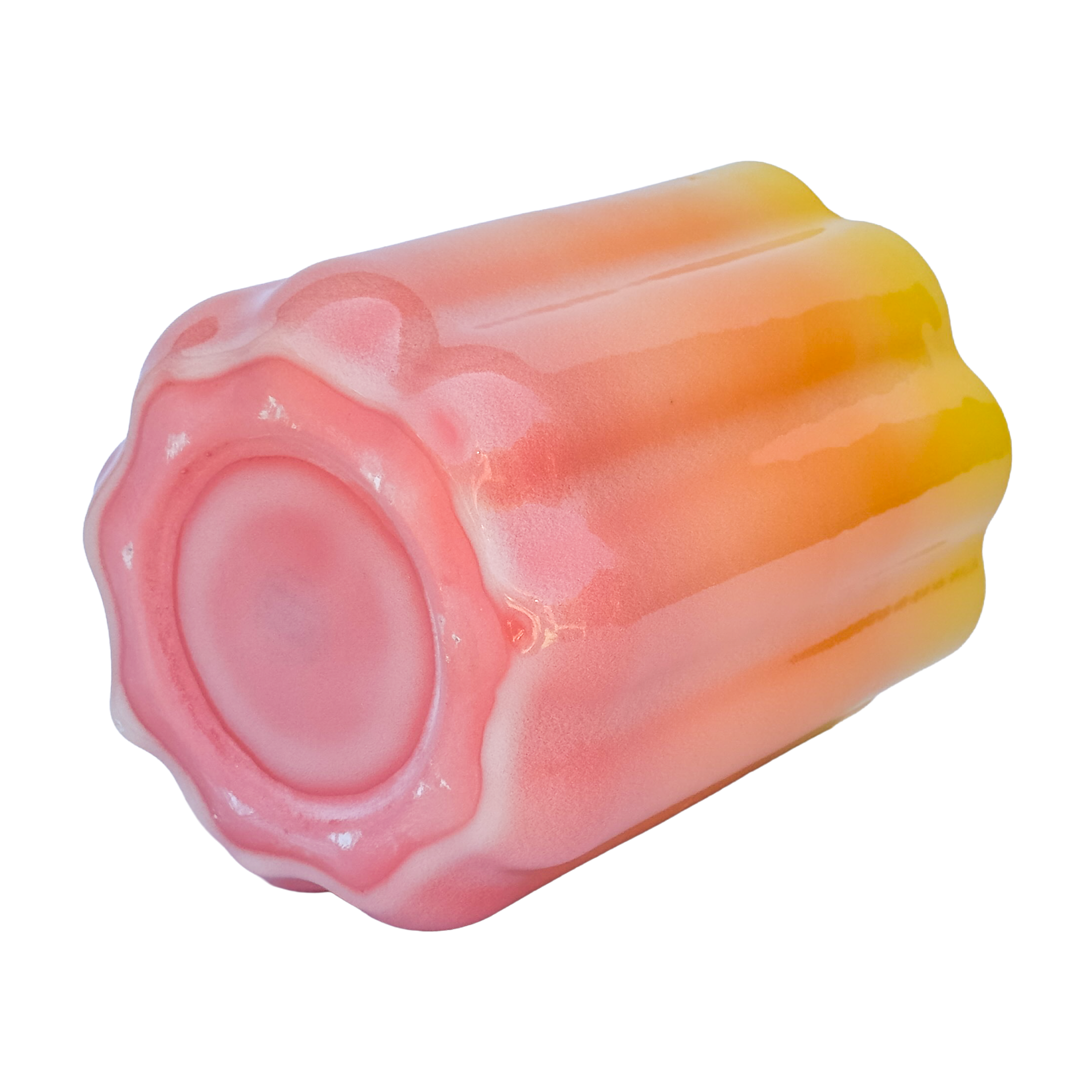 XL Pedestal Vase In Pink Lemonade