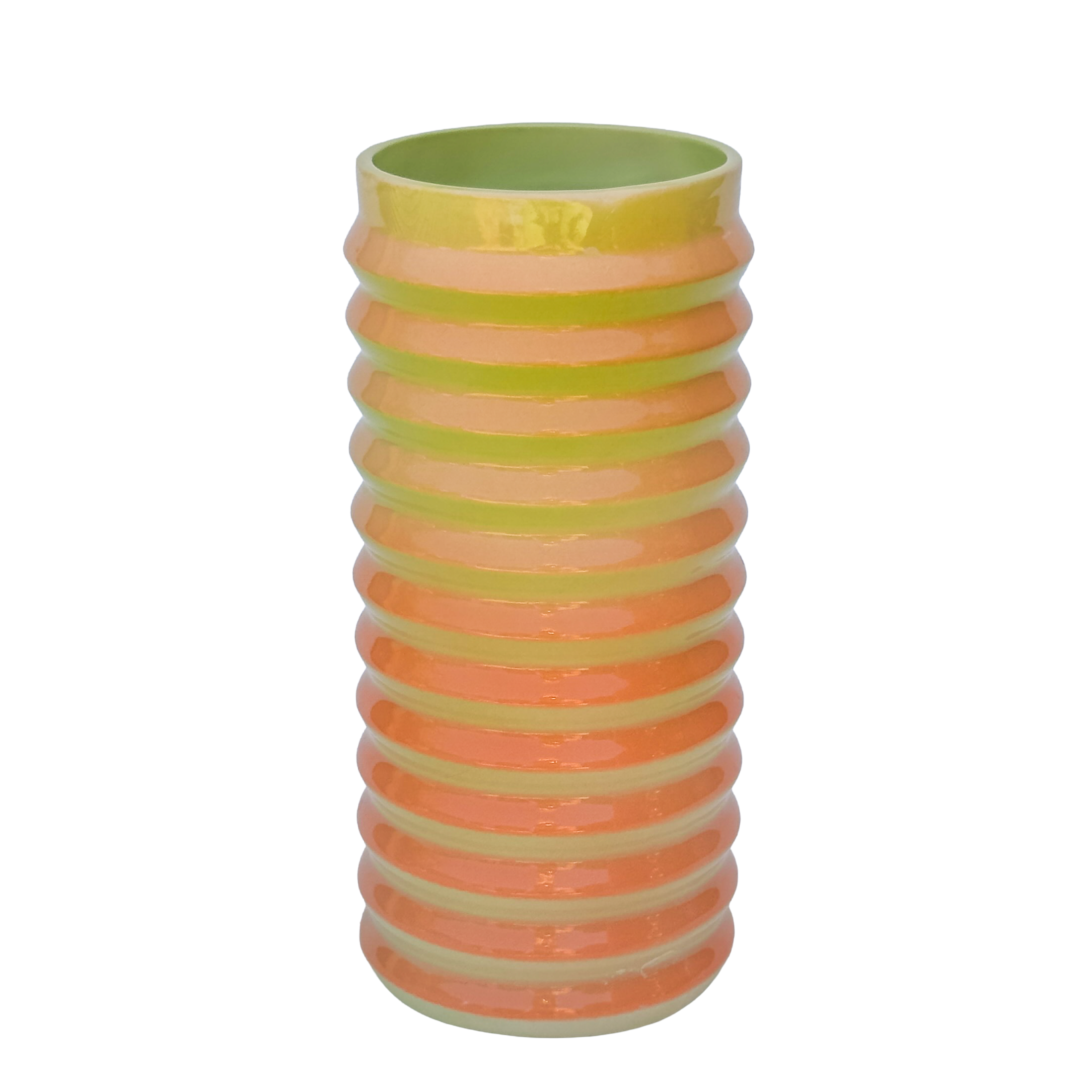 Wiggle Vase in Neon Melon