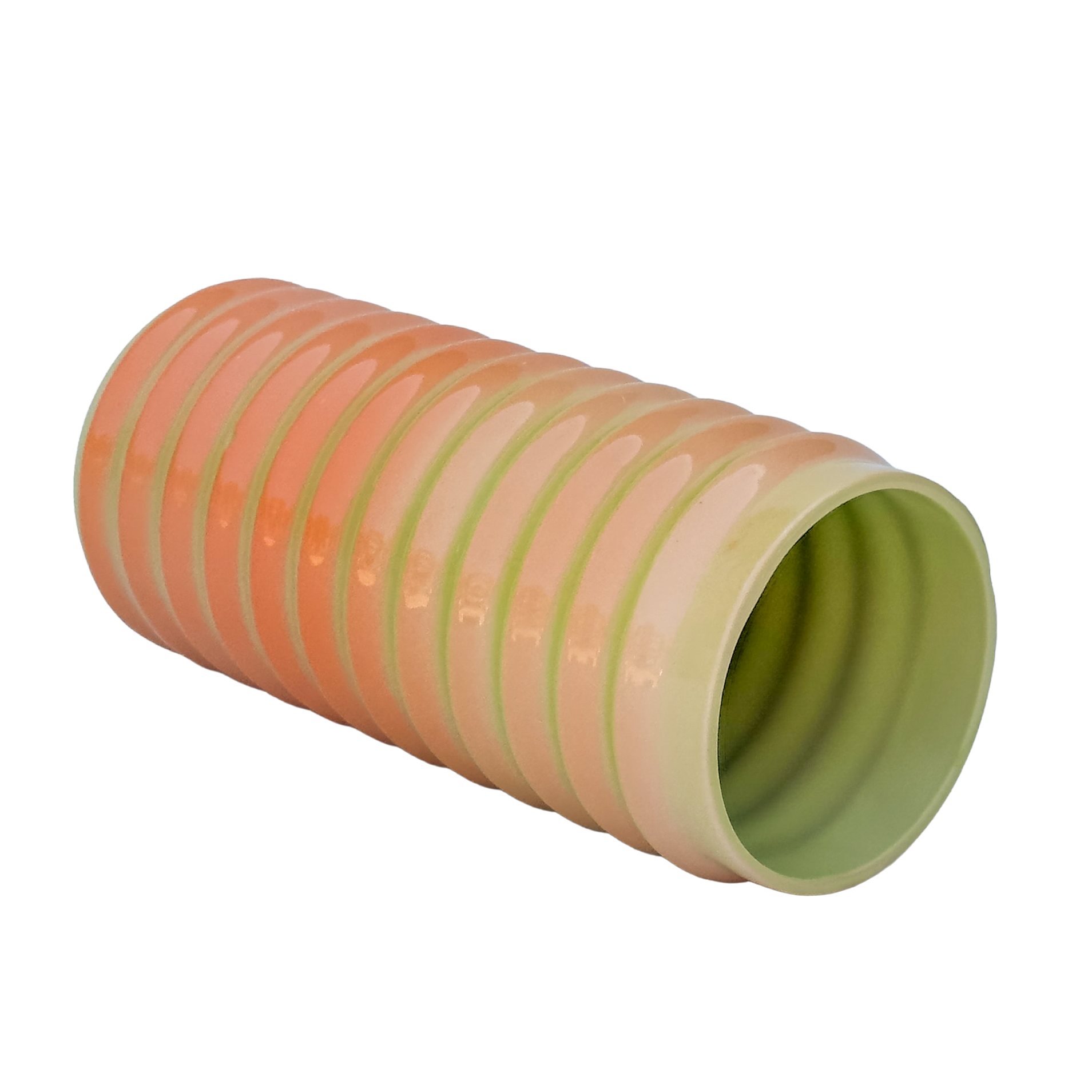 Wiggle Vase in Neon Melon