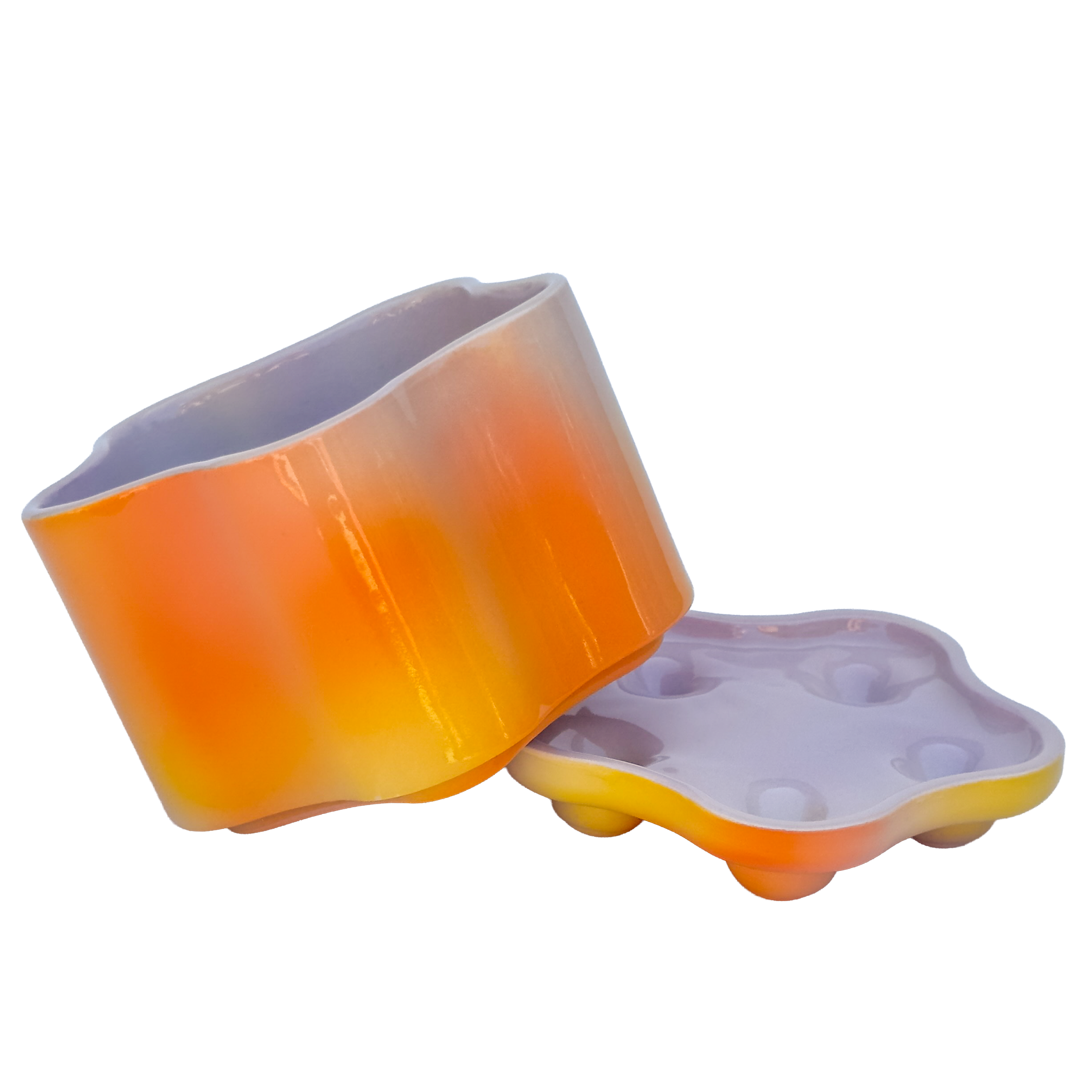 Udder Planter in Iridescent Sunset