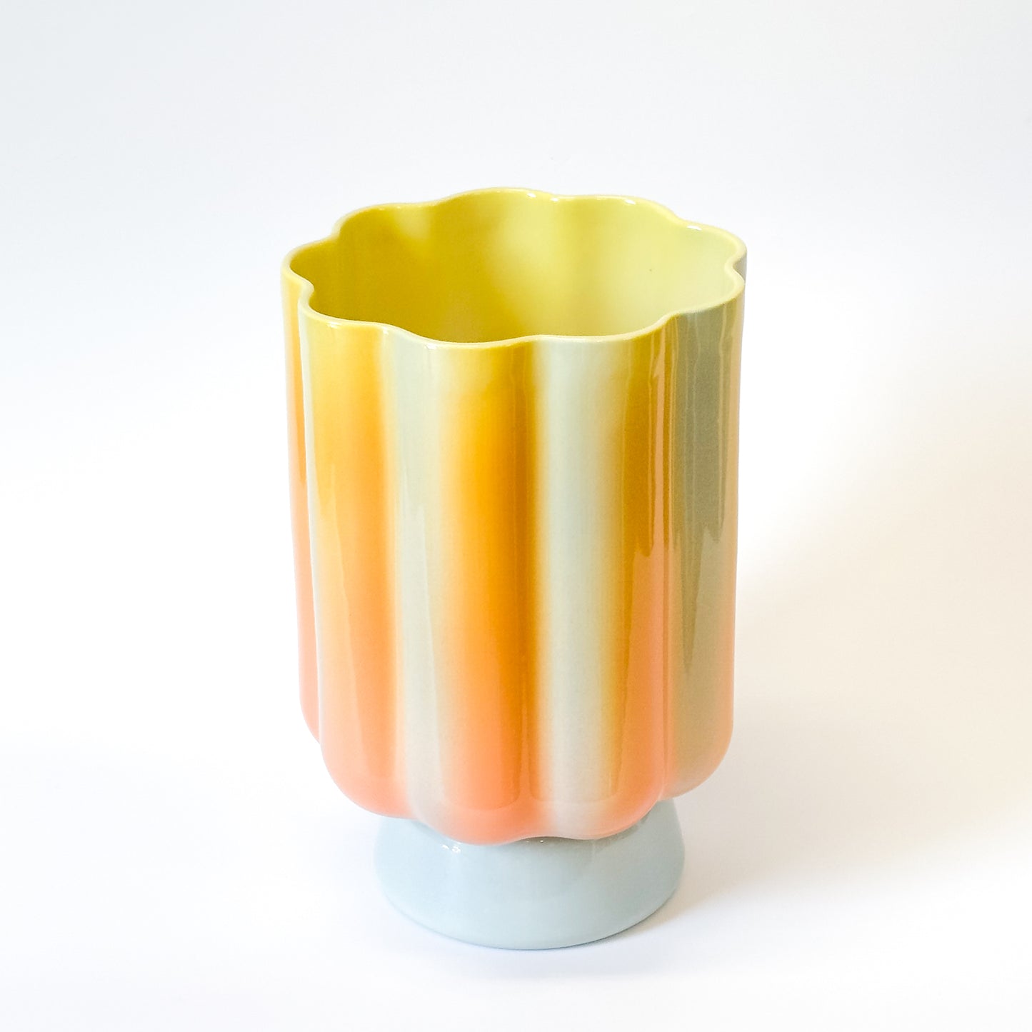 XL Pedestal Planter in Sunset