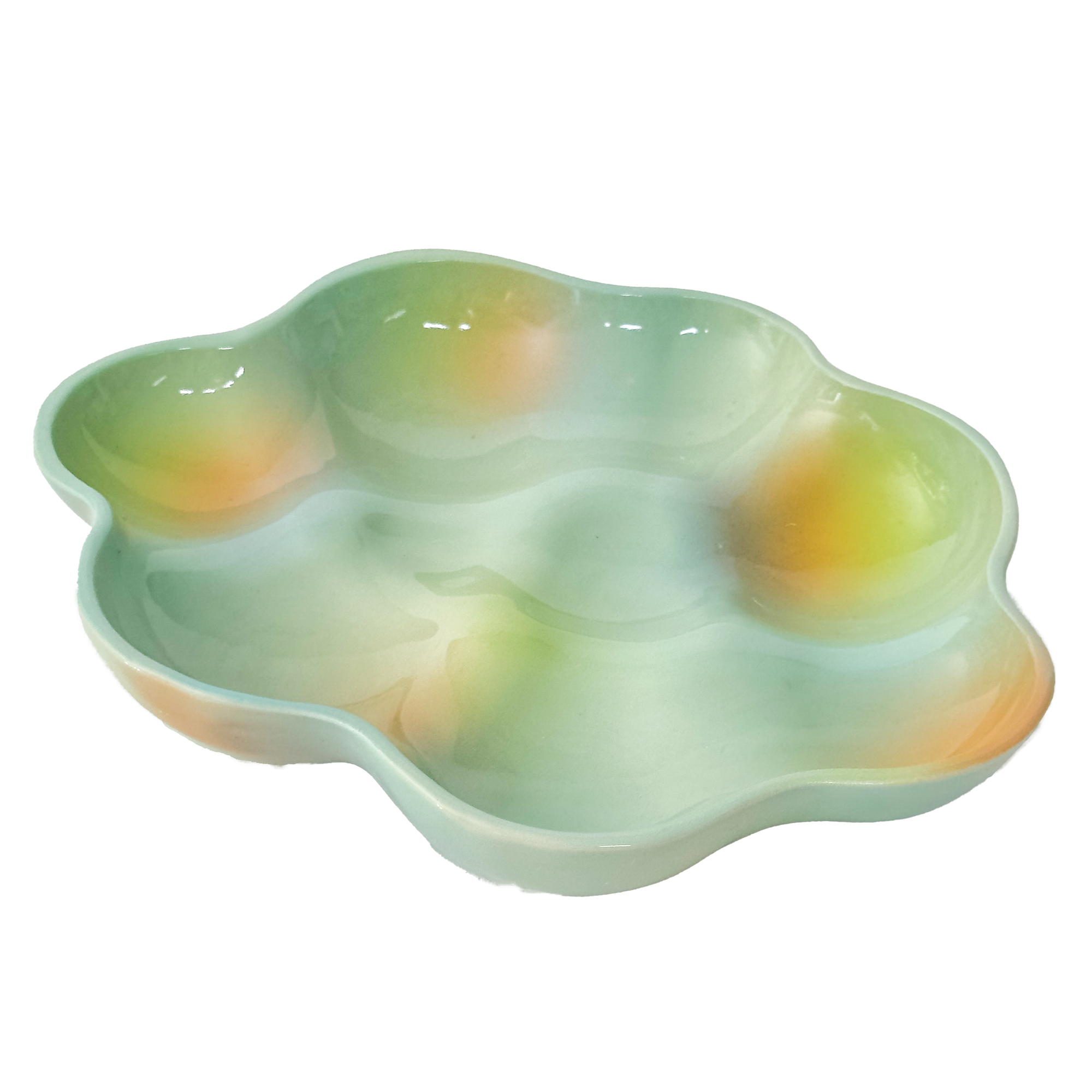 Cloud Plate in Seafoam Iridescent