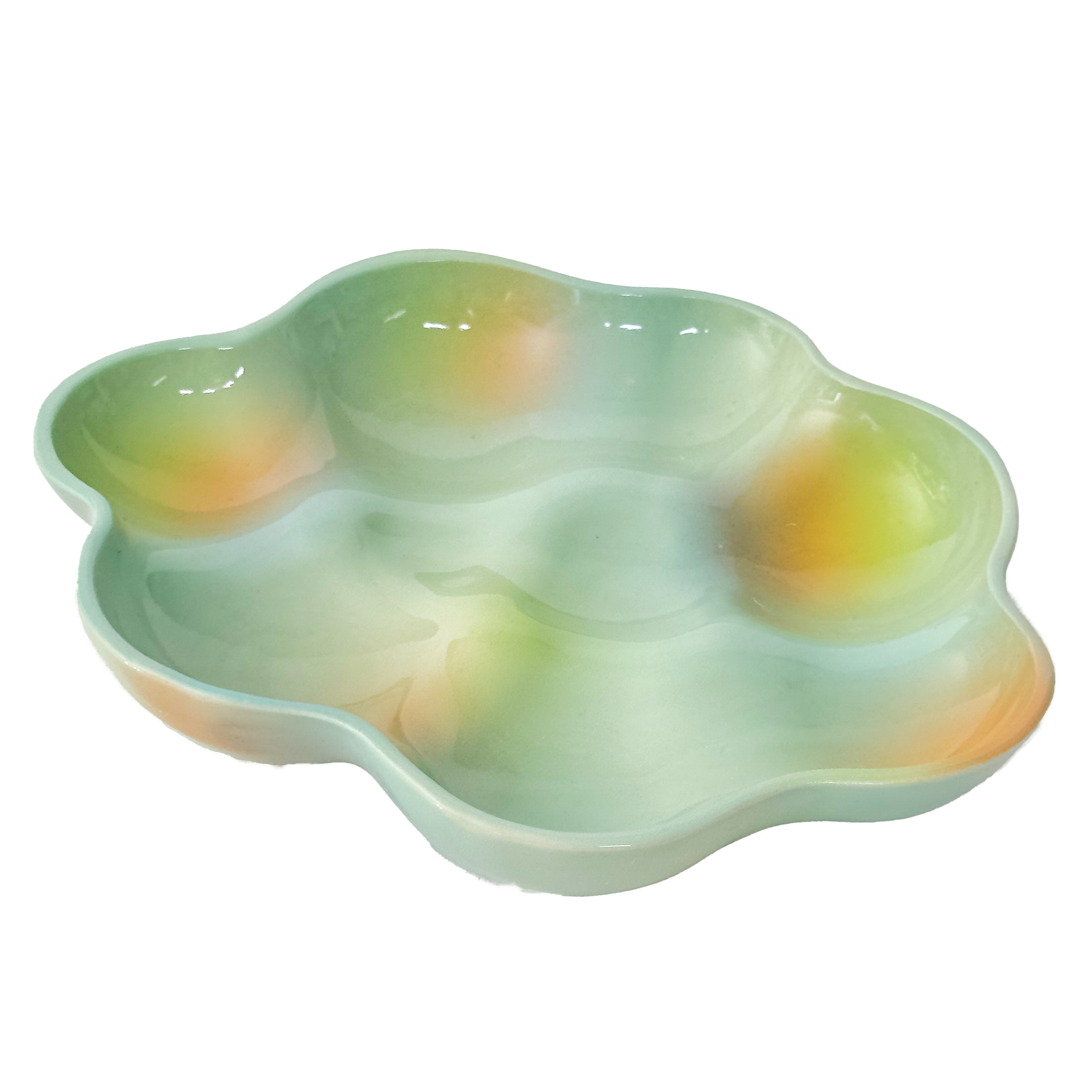Cloud Plate in Seafoam Iridescent