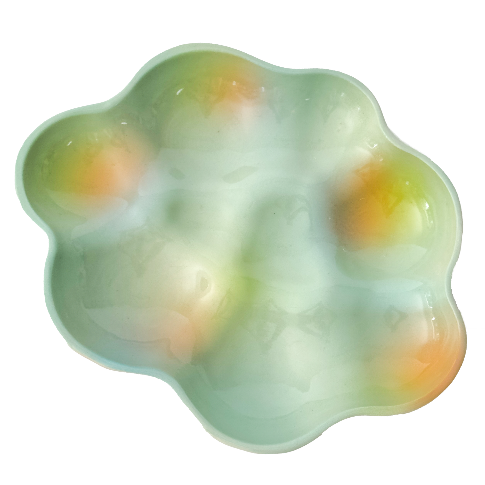 Cloud Plate in Seafoam Iridescent