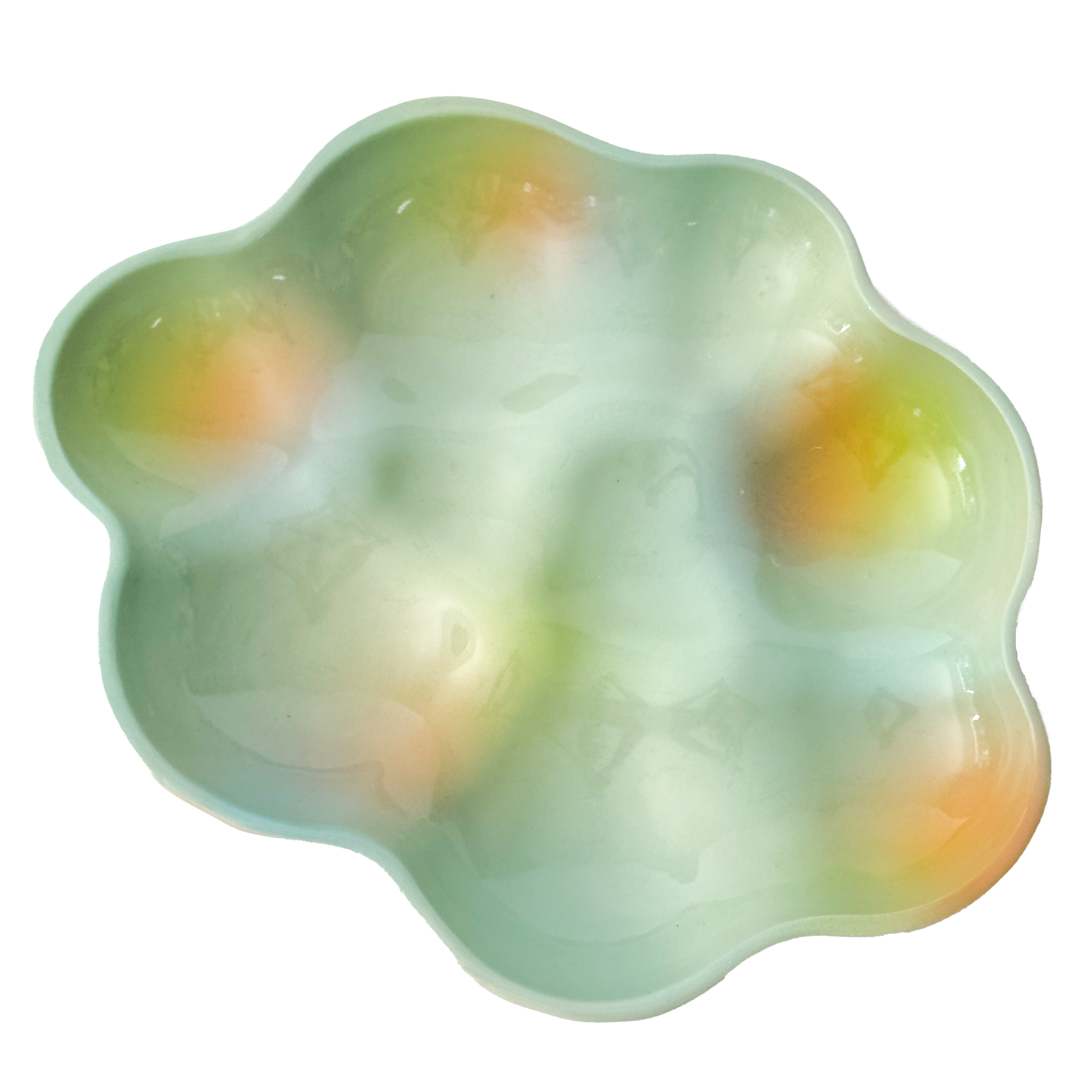 Cloud Plate in Seafoam Iridescent