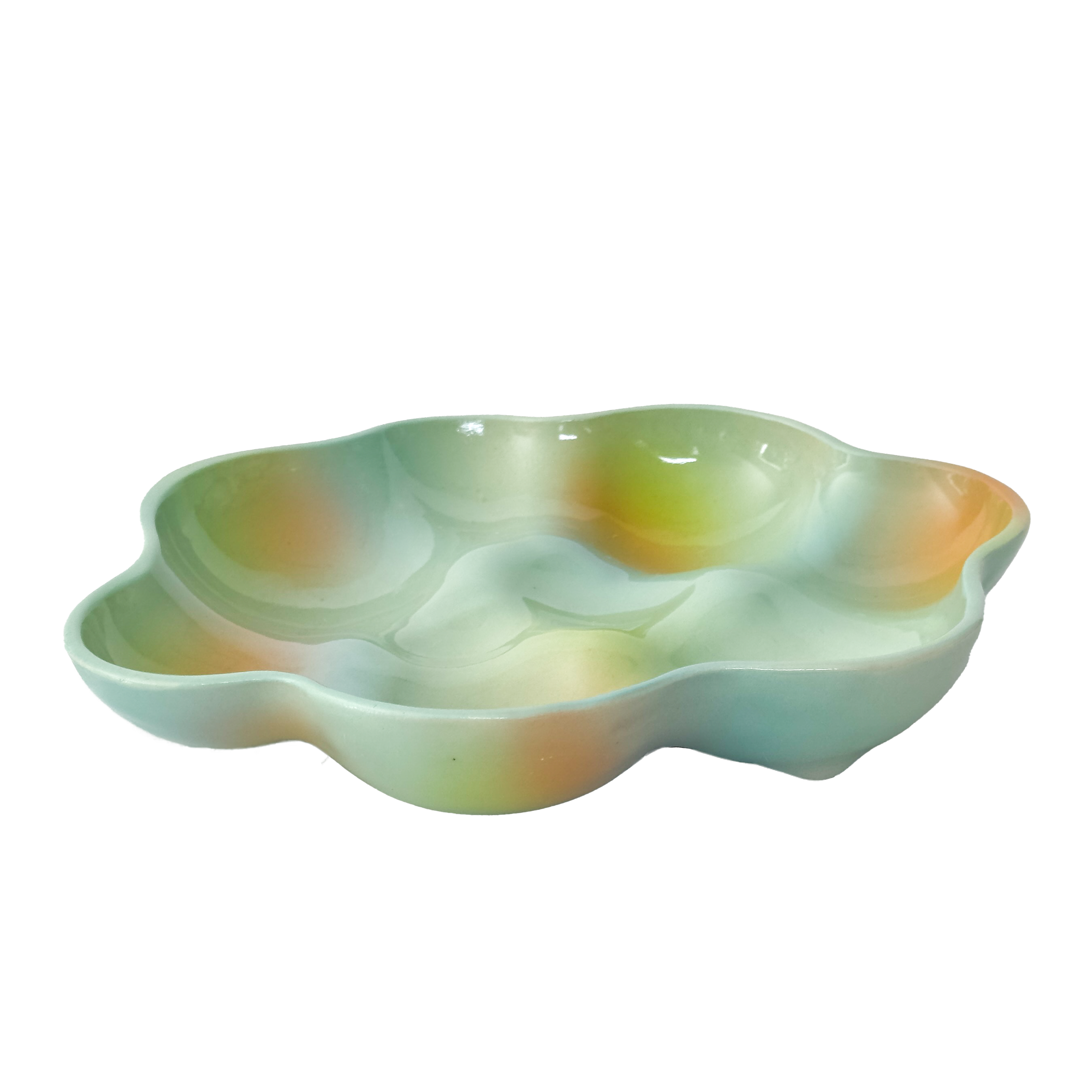 Cloud Plate in Seafoam Iridescent
