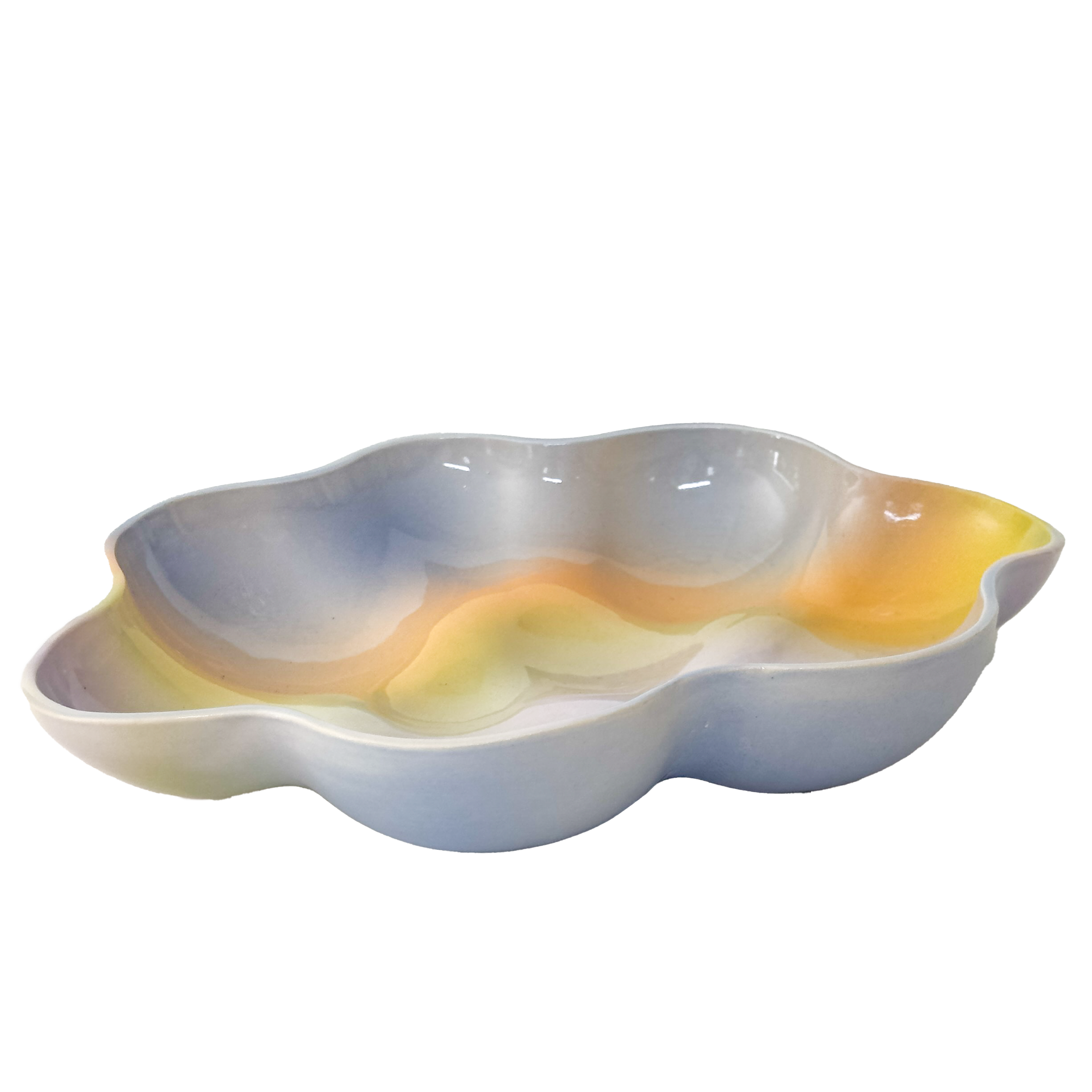 Cloud Plate Periwinkle Rainbow