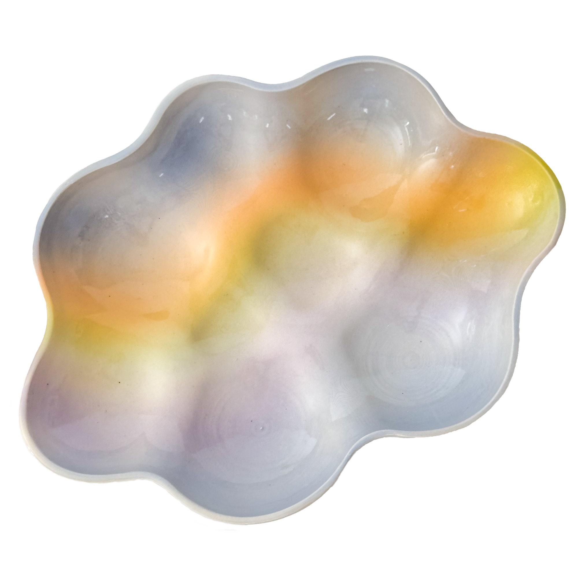 Cloud Plate Periwinkle Rainbow
