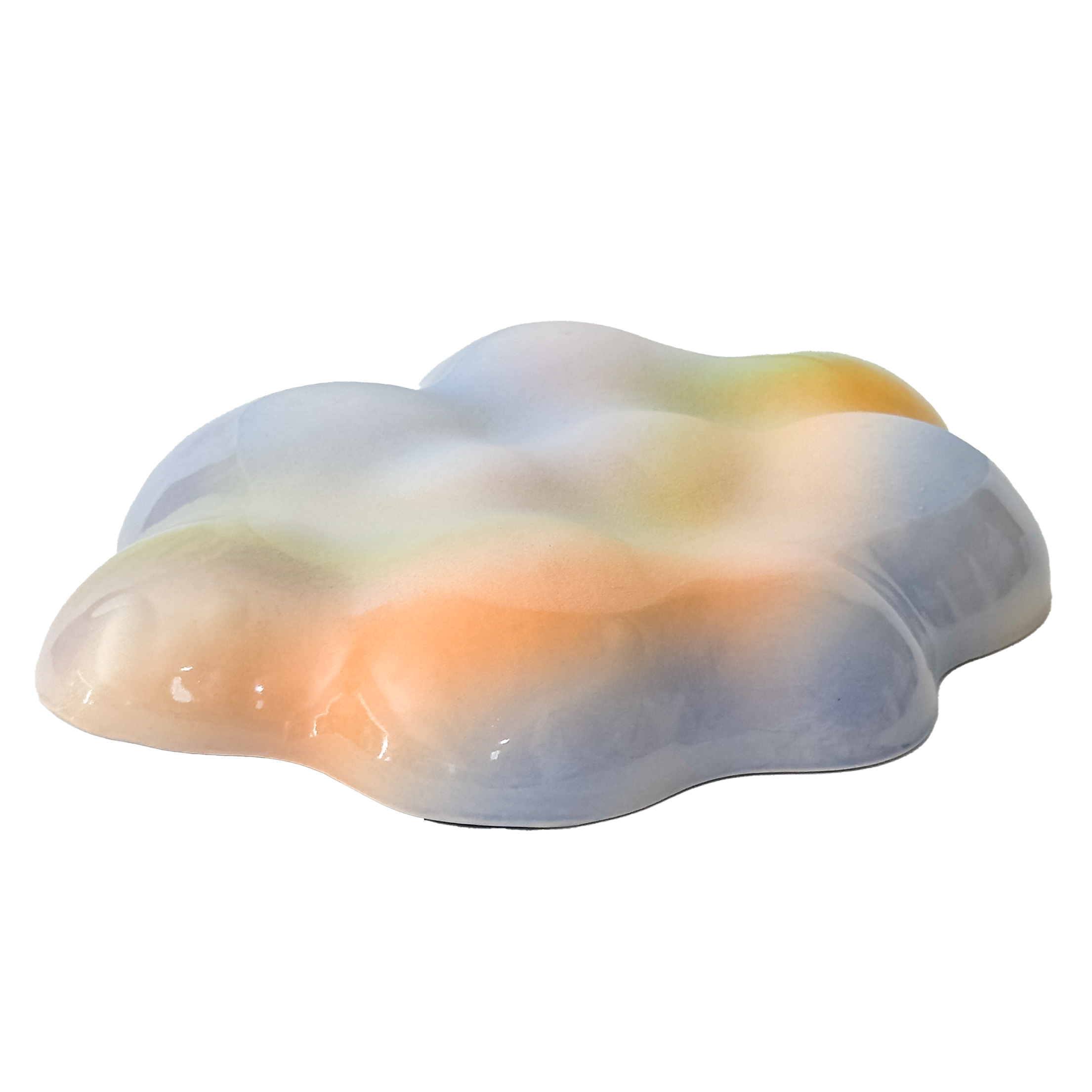 Cloud Plate Periwinkle Rainbow