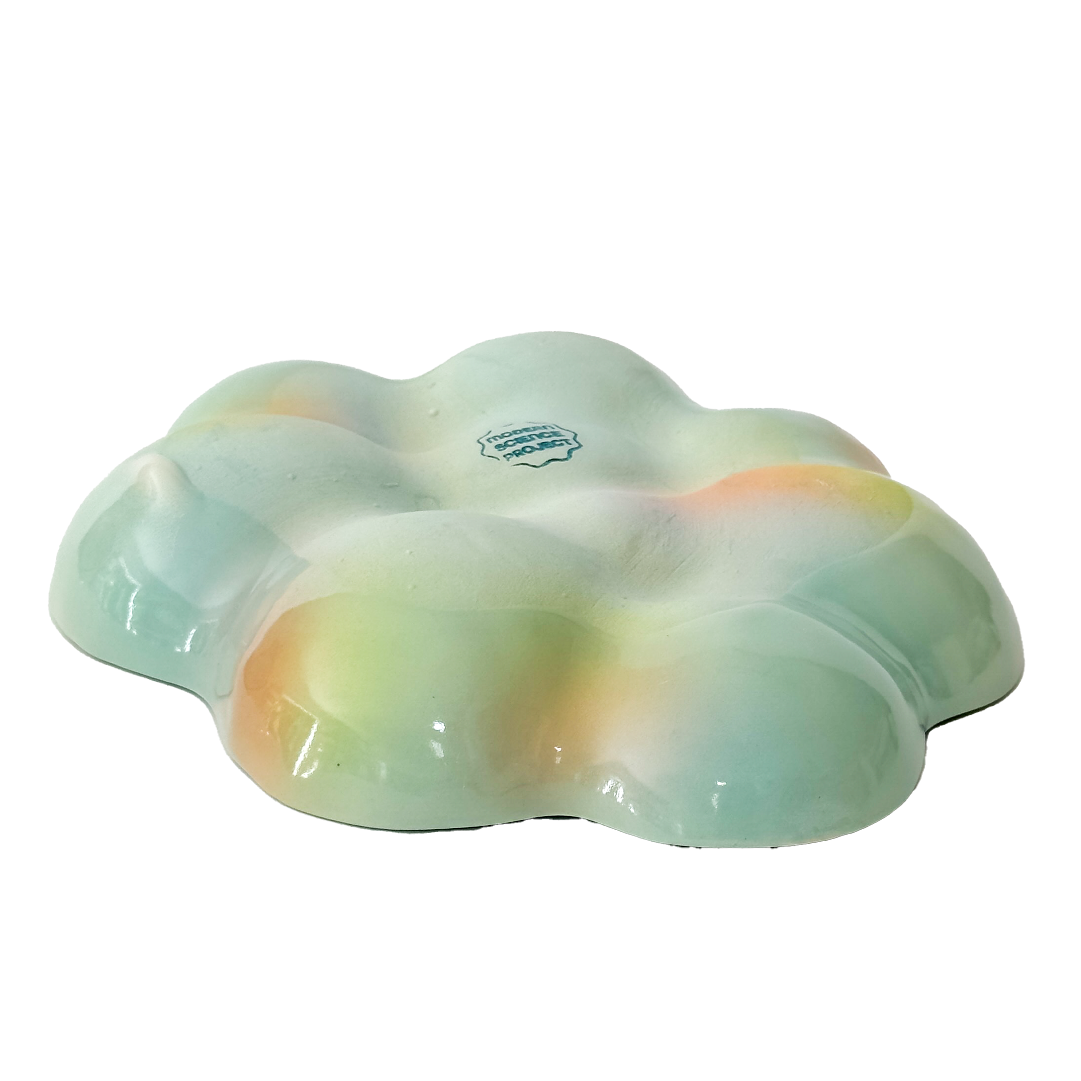 Cloud Plate in Seafoam Iridescent