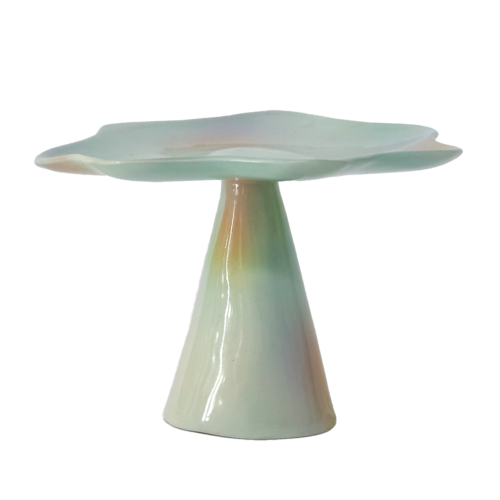 Cupcake Pedestal in Seafoam Prism