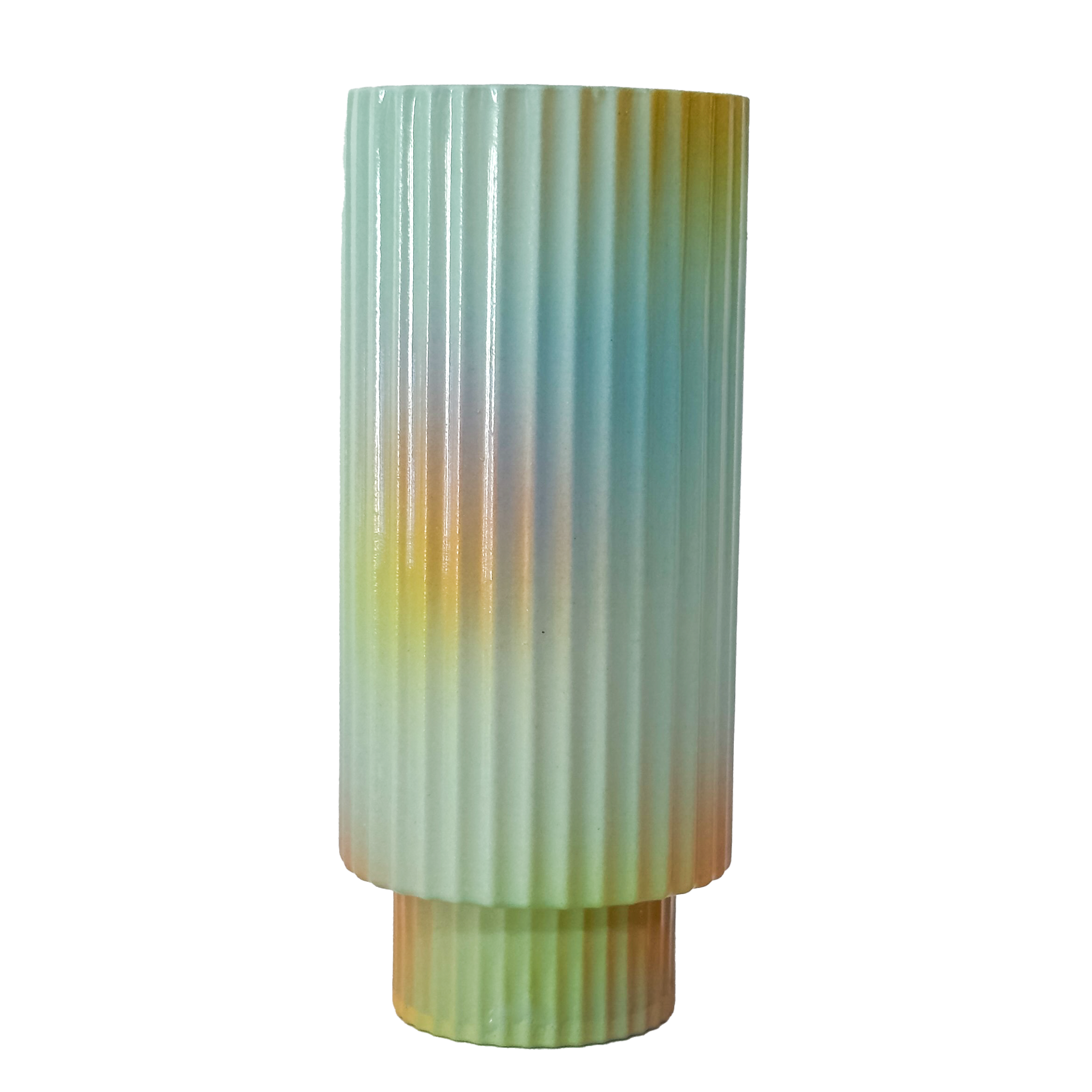 Highball Glass in Seafoam Iridescent