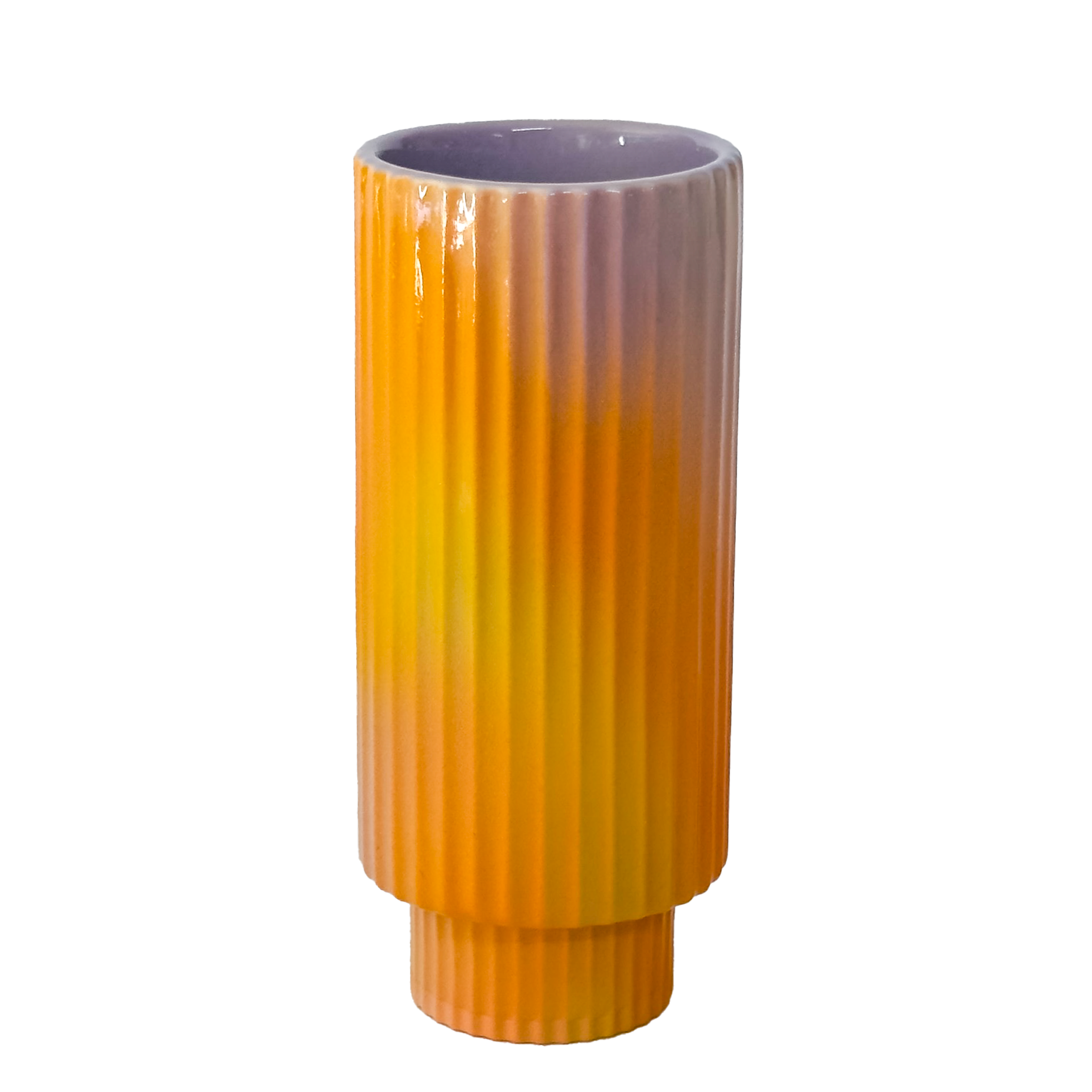 Highball Glass in Iridescent Sunset