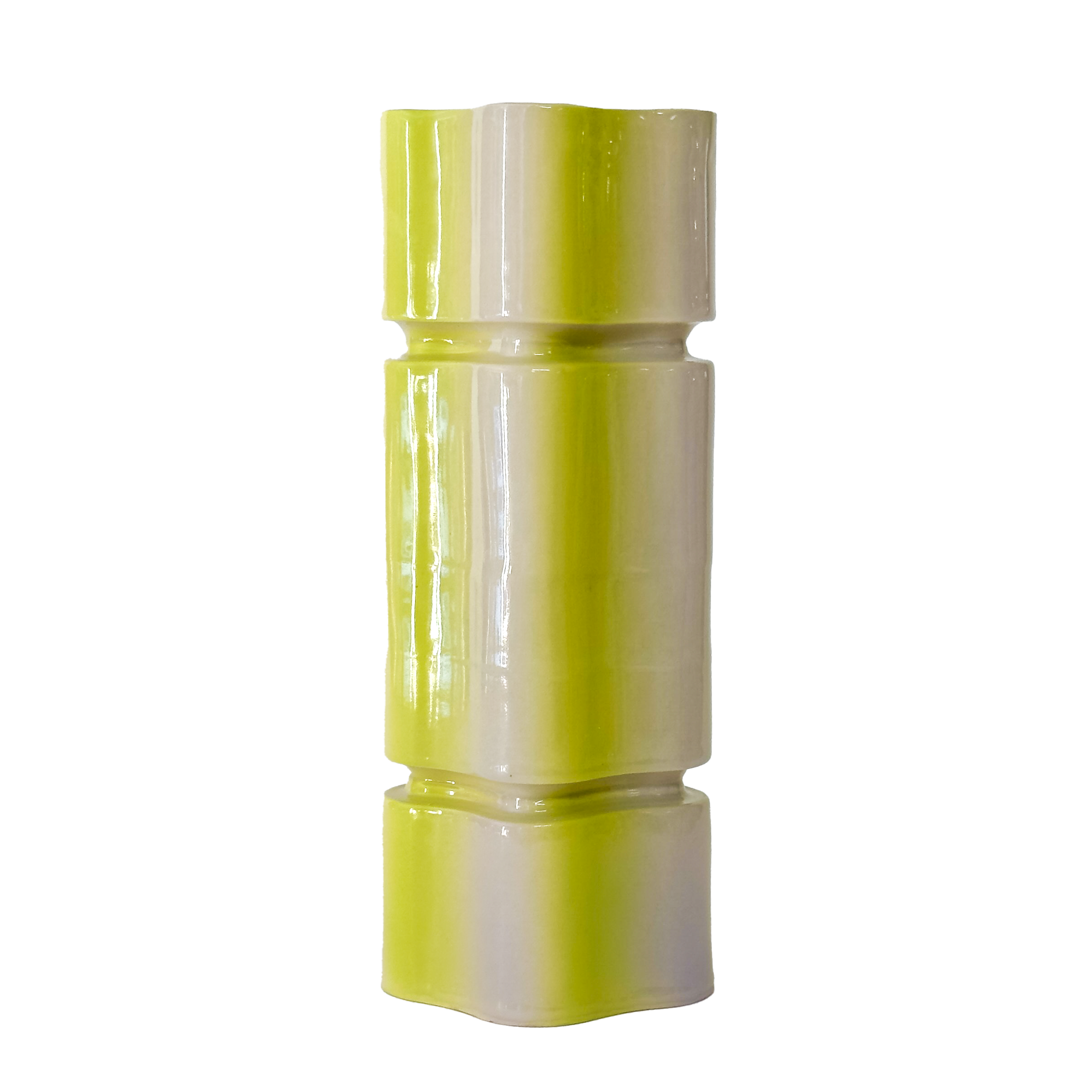 Re-Mixed Vase No. 6 in Honeydew