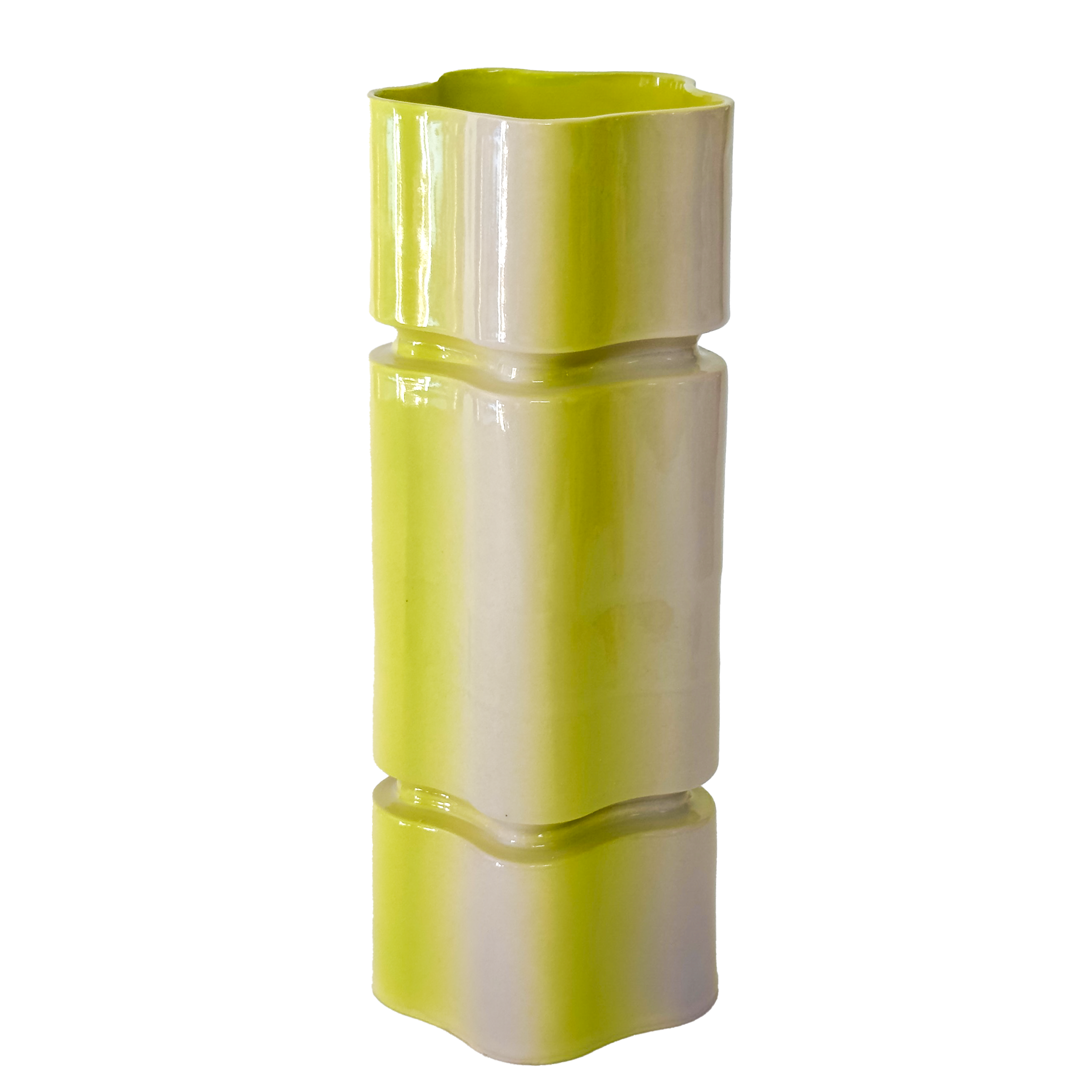 Re-Mixed Vase No. 6 in Honeydew