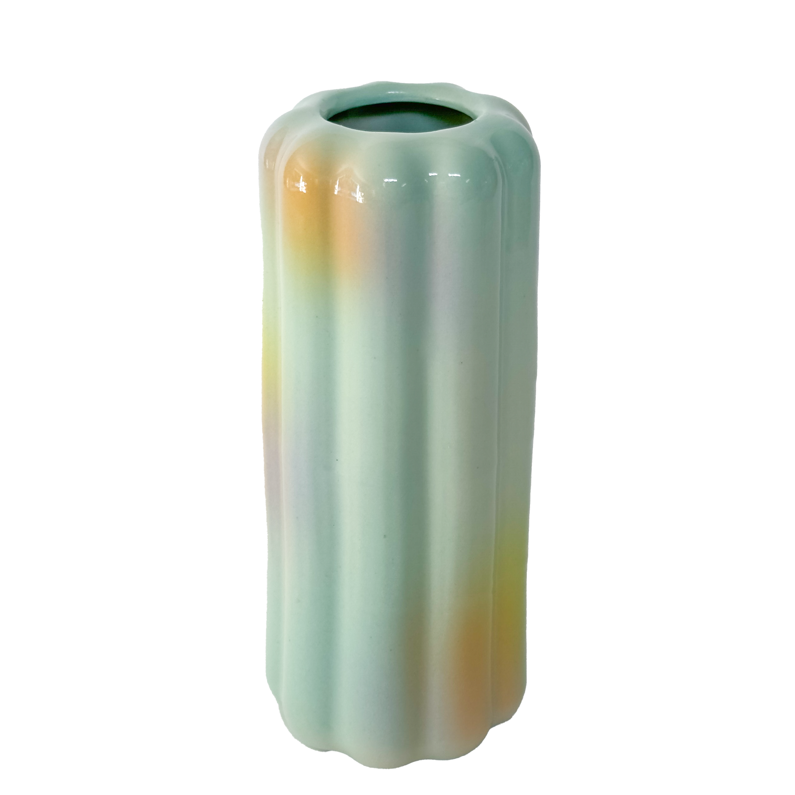 Re-Mixed Vase No. 4 in Seafoam Prism