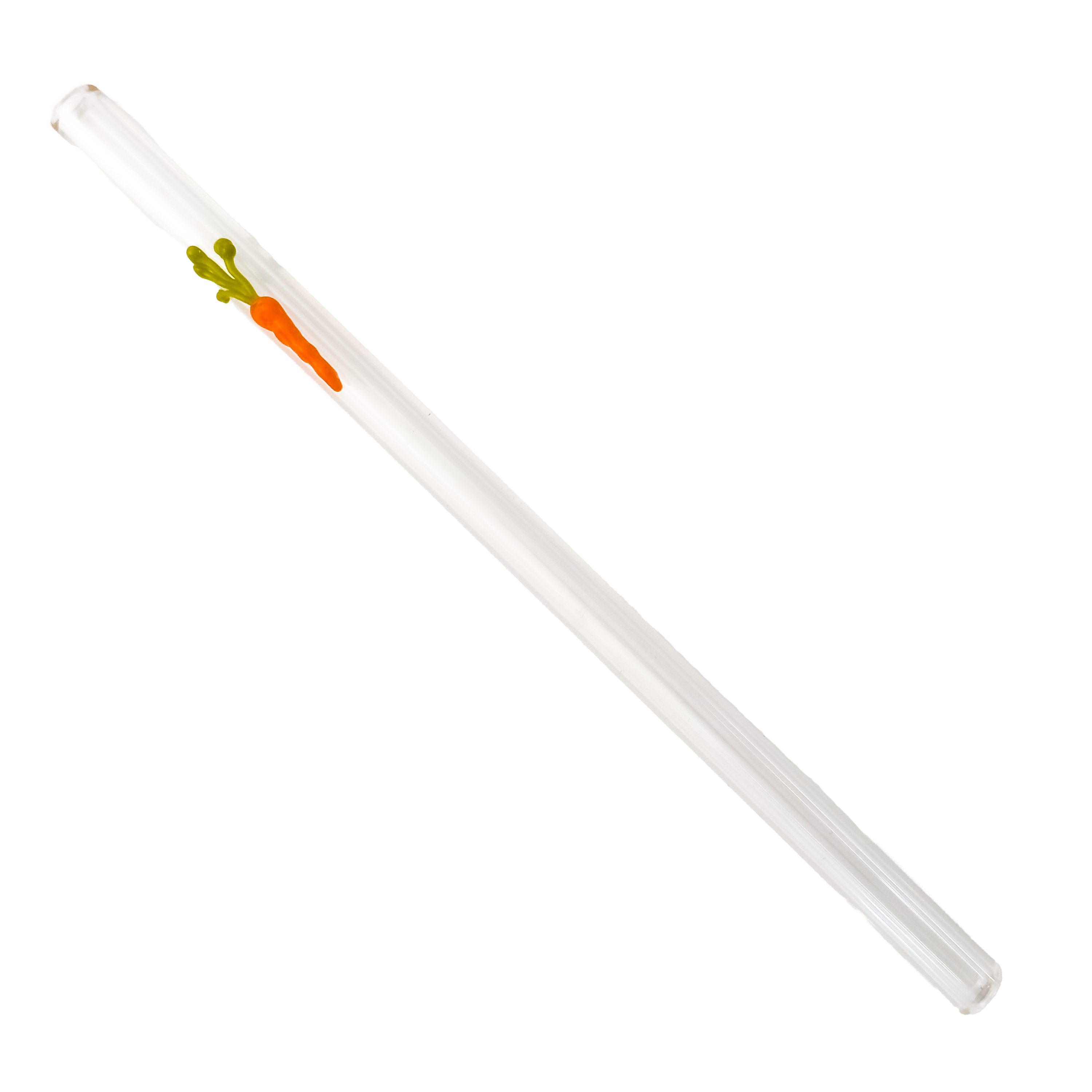 Glass Straw- Carrot