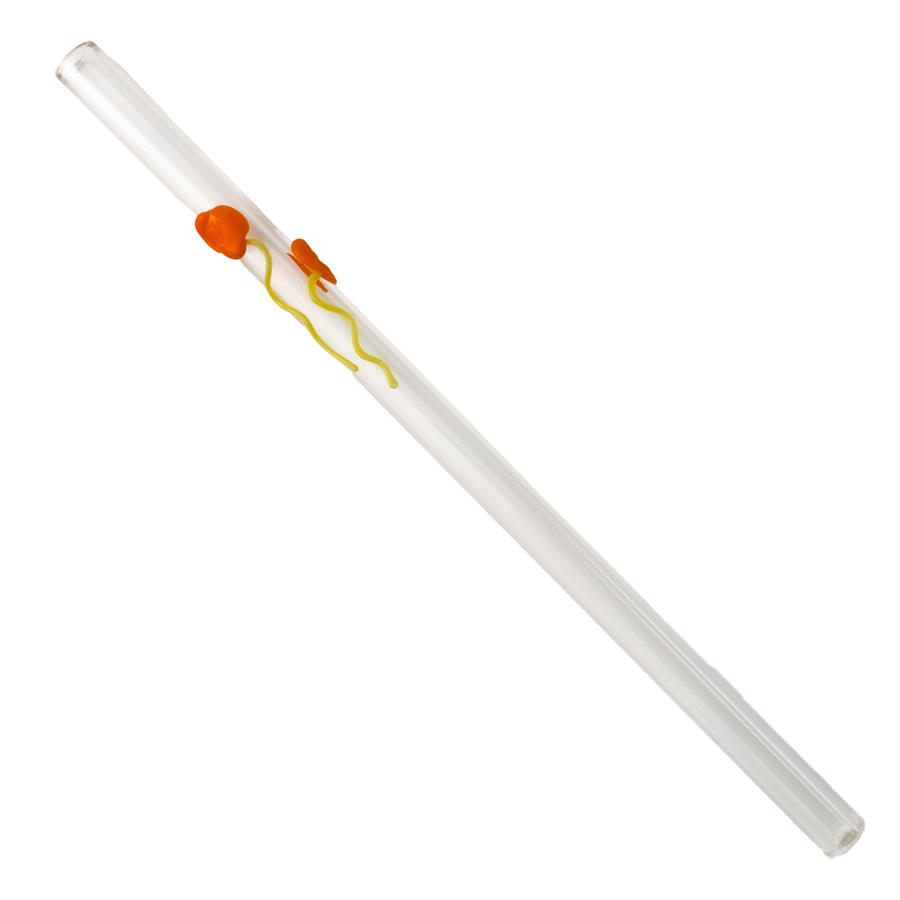 Glass Straw - Poppies