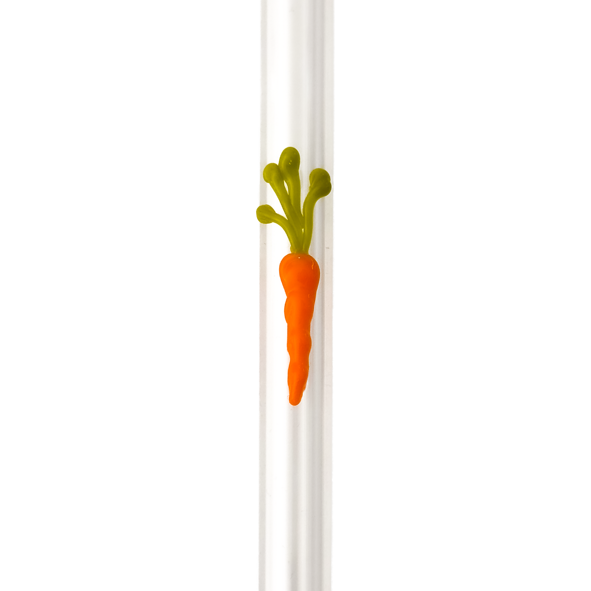 Glass Straw- Carrot