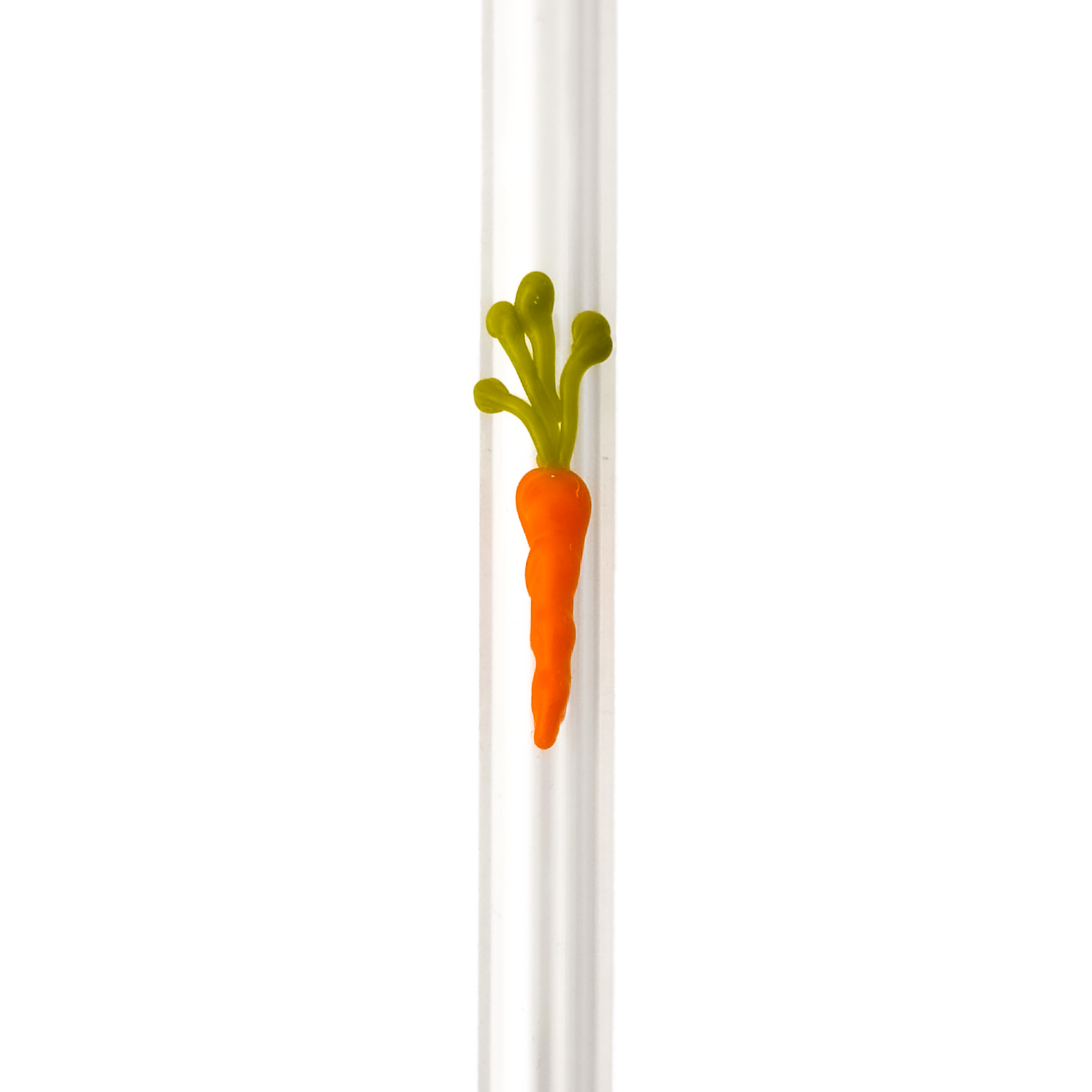 Glass Straw- Carrot