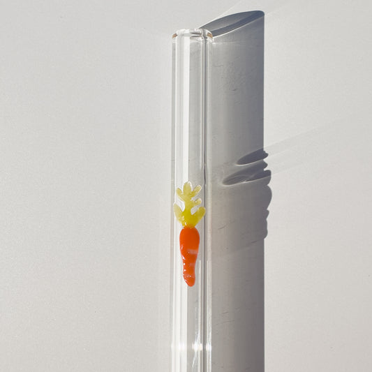 Glass Straw - Tiny Carrot