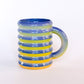 Wiggle Mug in Cobalt Rainbow