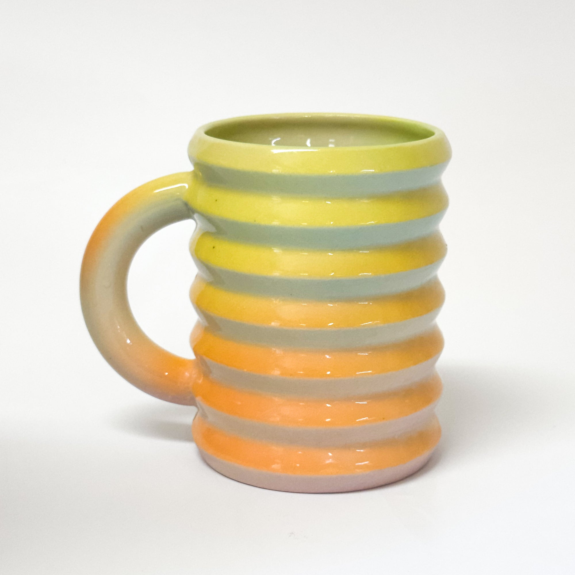 *SECOND* Wiggle Mug in Rainbow Stripe