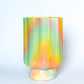 XL Pedestal Planter in Iridescent Rainbow