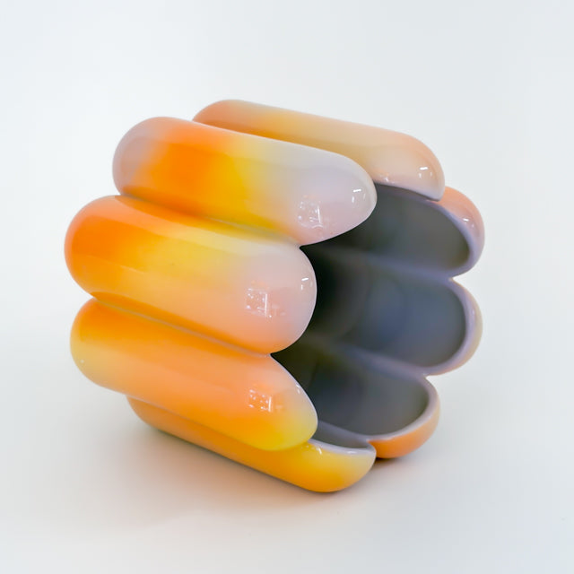 Scallop Planter in Iridescent Sunset