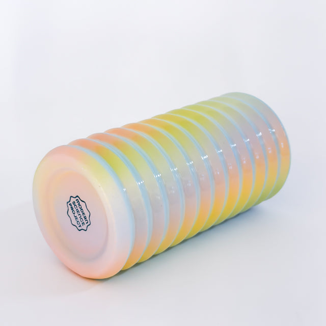 Wiggle Vase in Iridescent Clouds