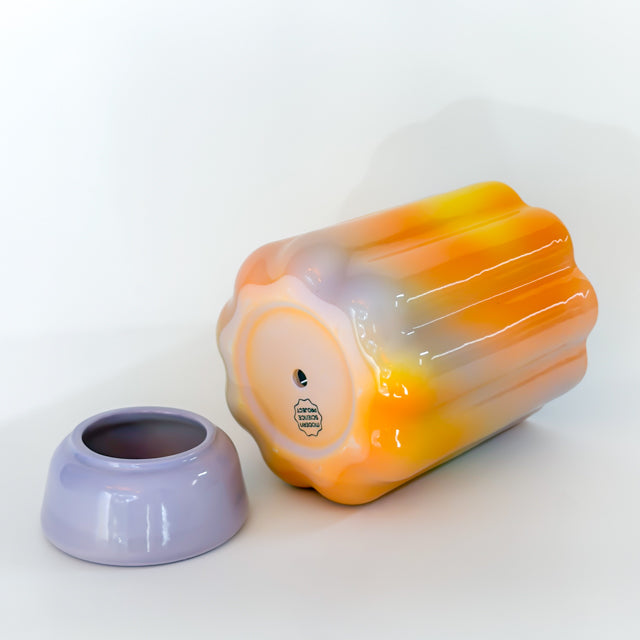 XL Pedestal Planter in Iridescent Sunset