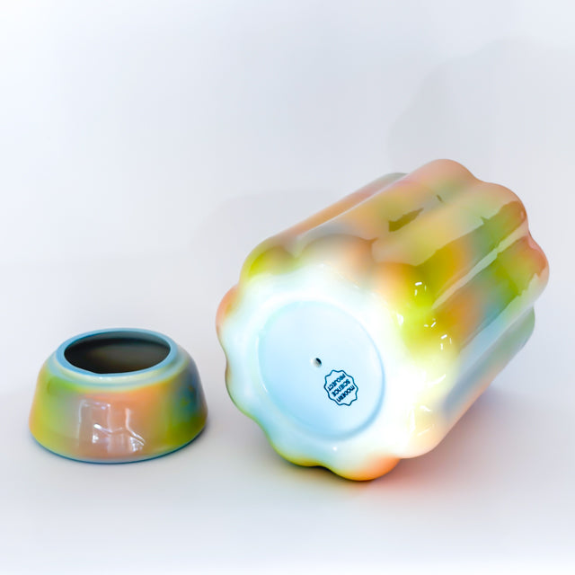 XL Pedestal Planter in Iridescent Magic