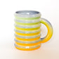 Wiggle Mug in Cornflower Rainbow