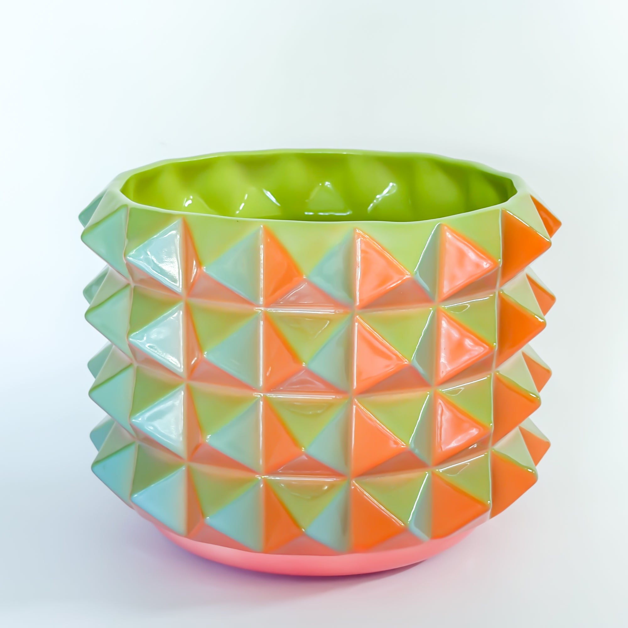 XL Prism Planter in Prismatic Carrot