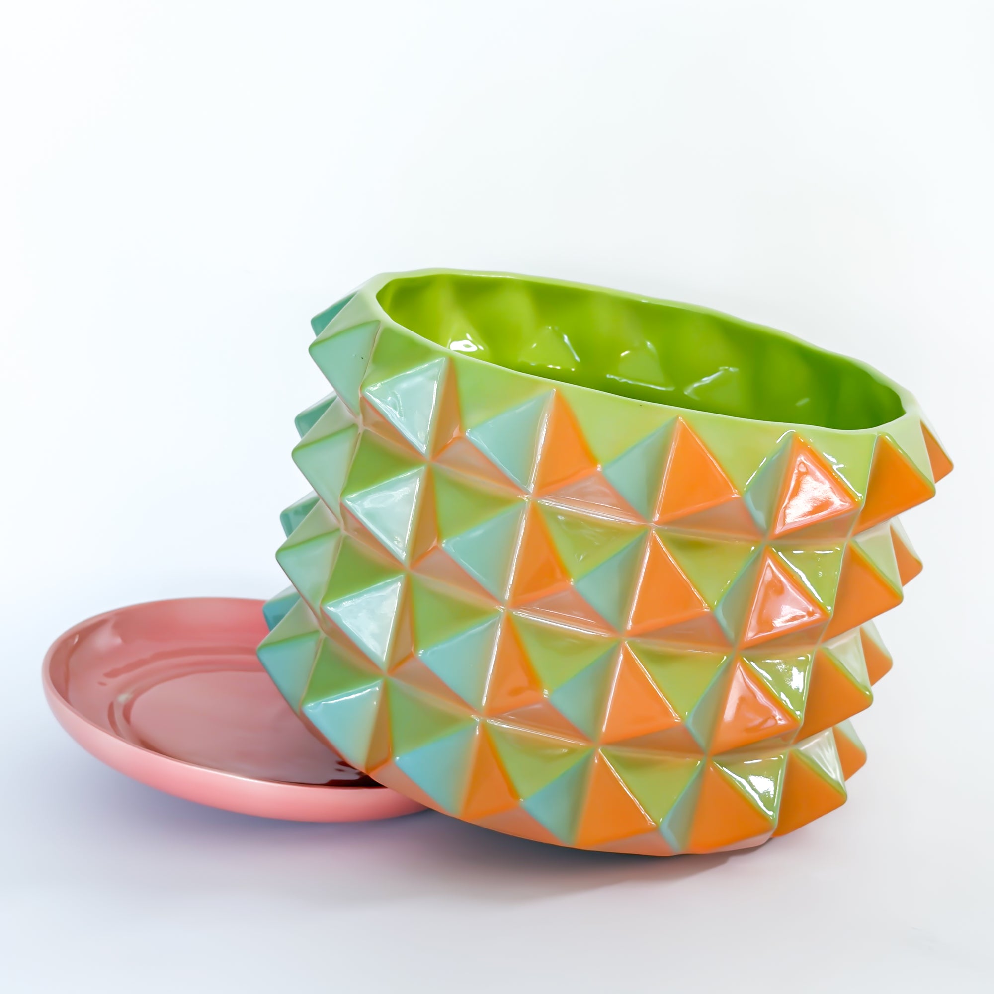 XL Prism Planter in Prismatic Carrot