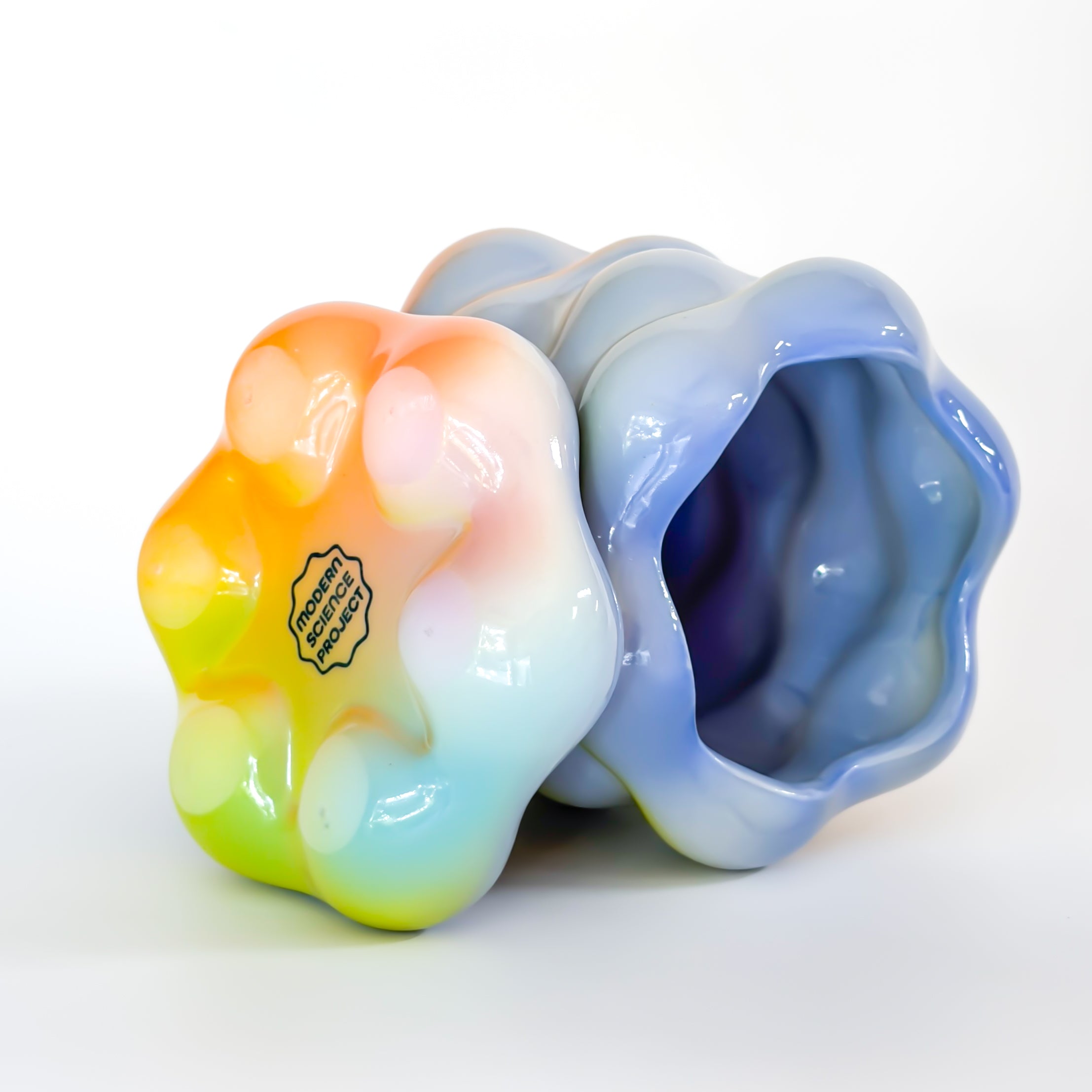 High Tide Planter in Rainbow Blue