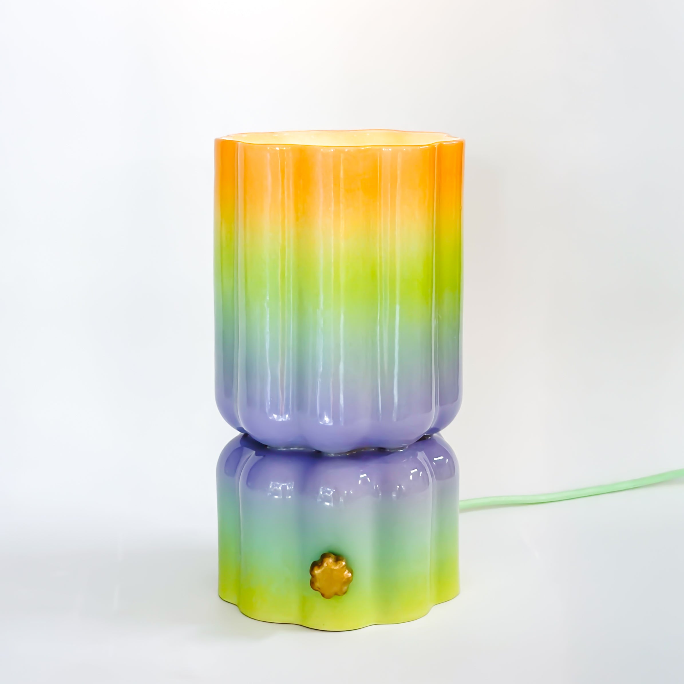 Hourglass Smoothie Lamp in Opalite