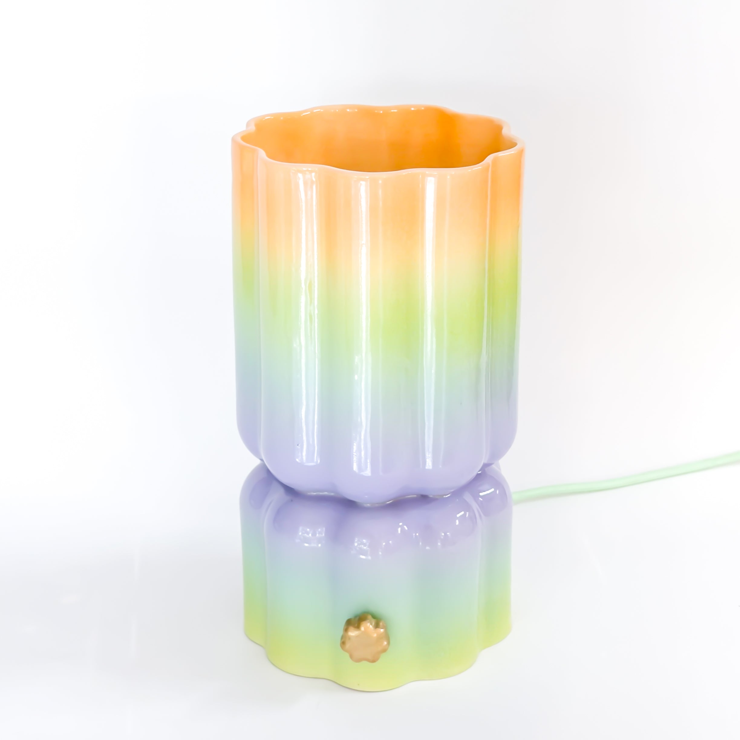 Hourglass Smoothie Lamp in Opalite