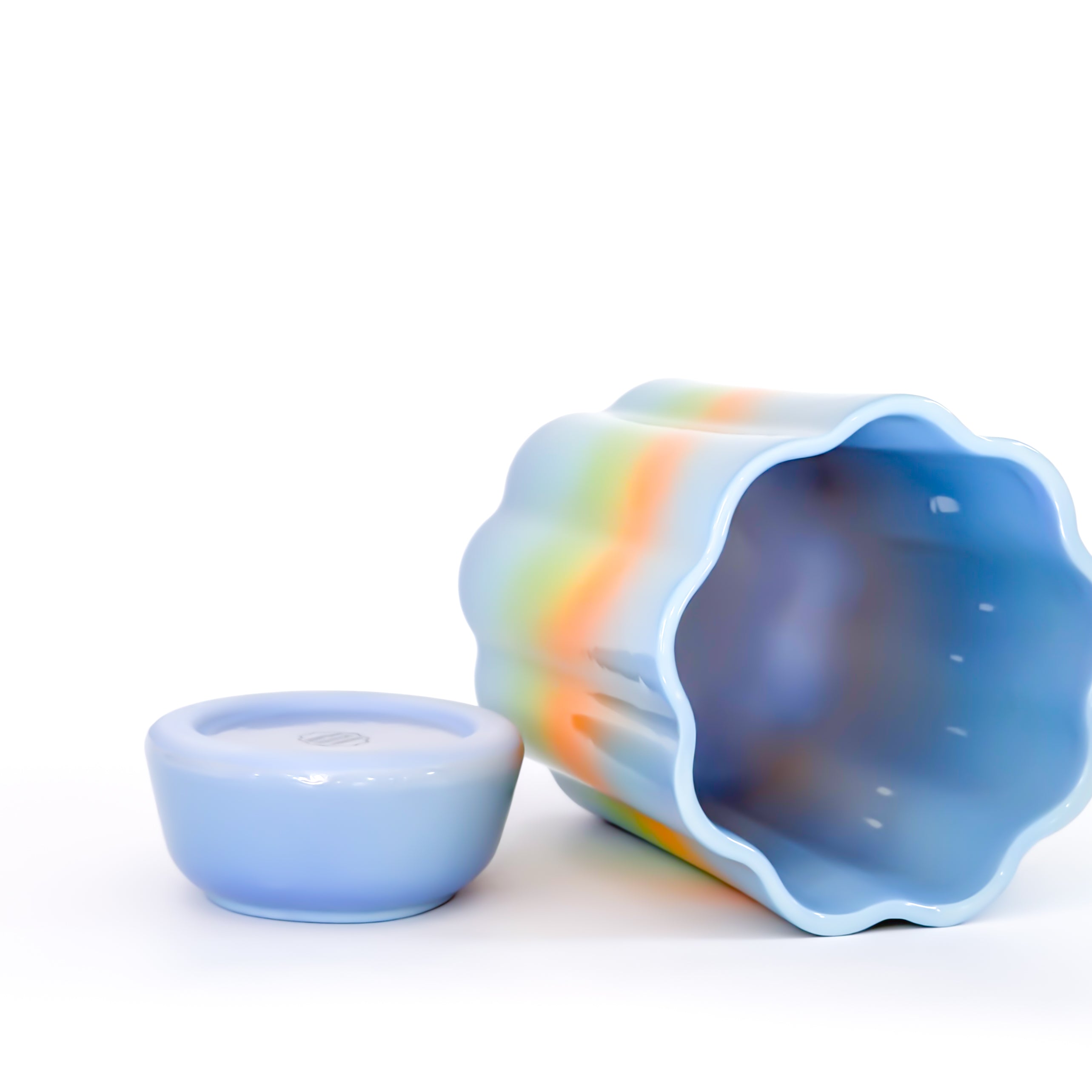 XL Pedestal Planter in Rainbow