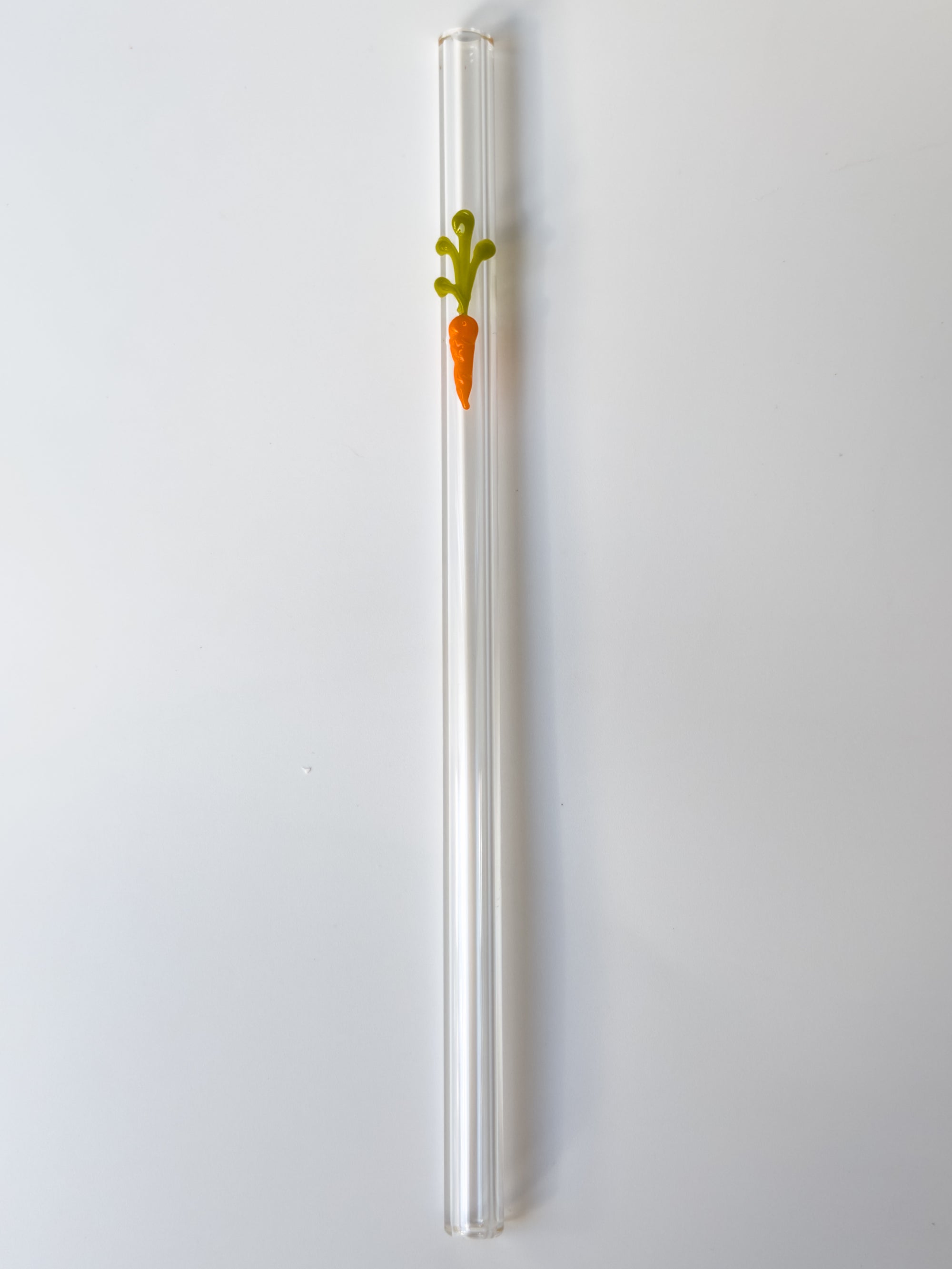 Glass Straw- Carrot
