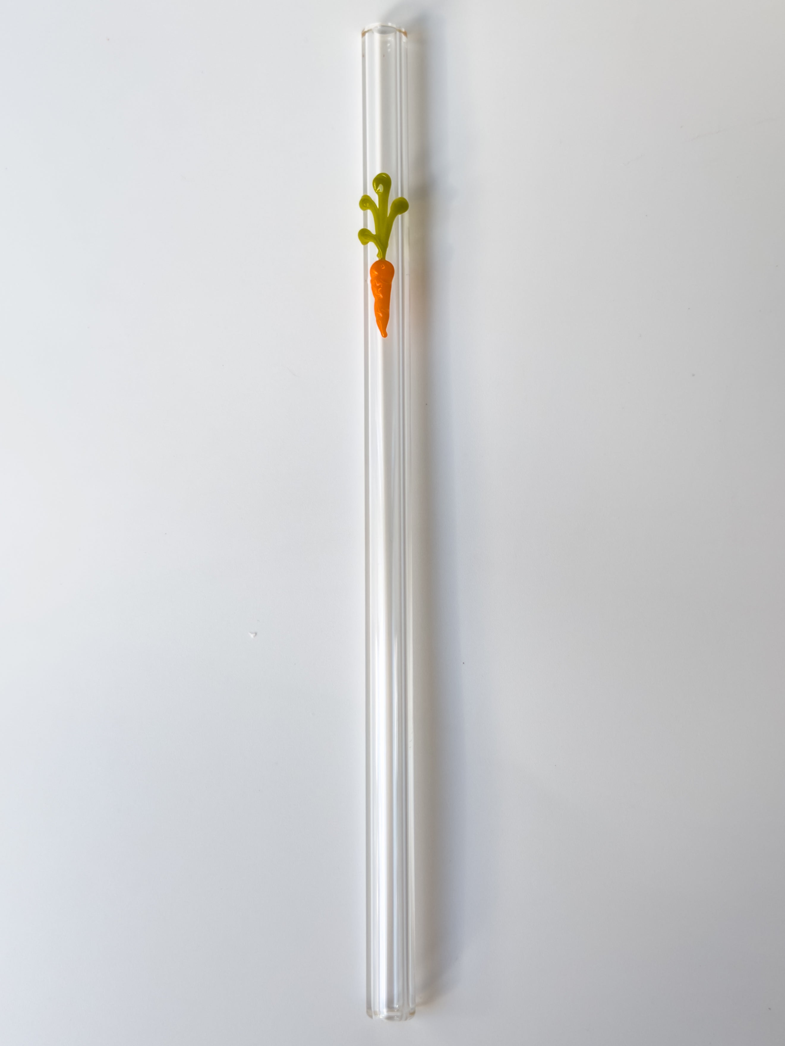 Glass Straw- Carrot