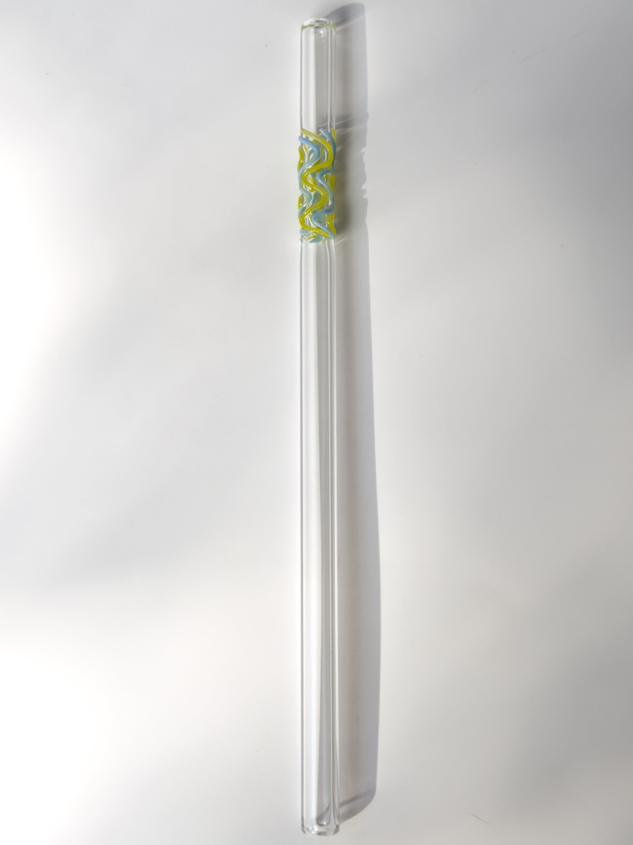 Glass Straw -  lime and Peri Wiggles