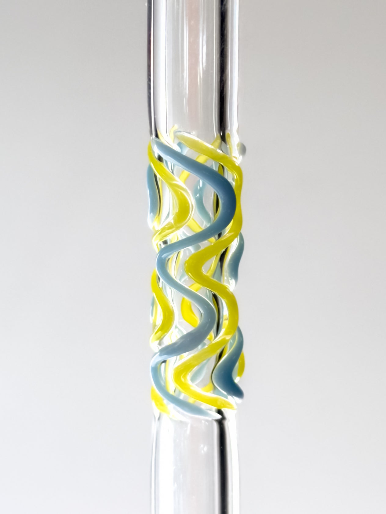 Glass Straw -  lime and Peri Wiggles