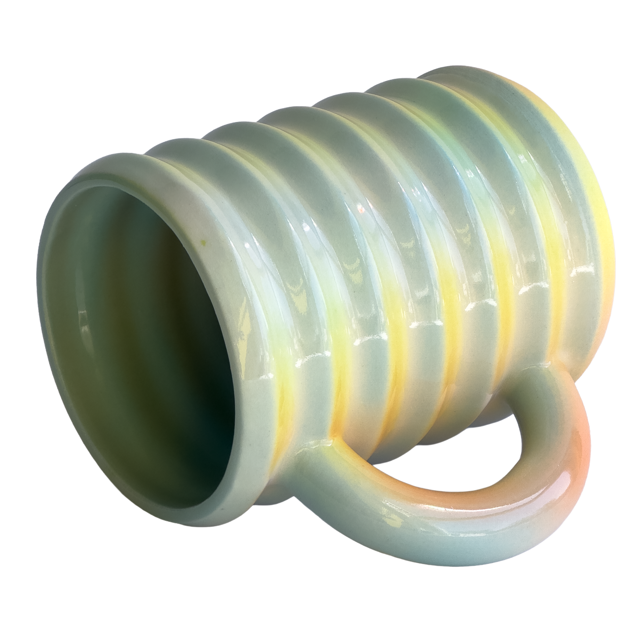 Wiggle Mug in Iridescent Clouds